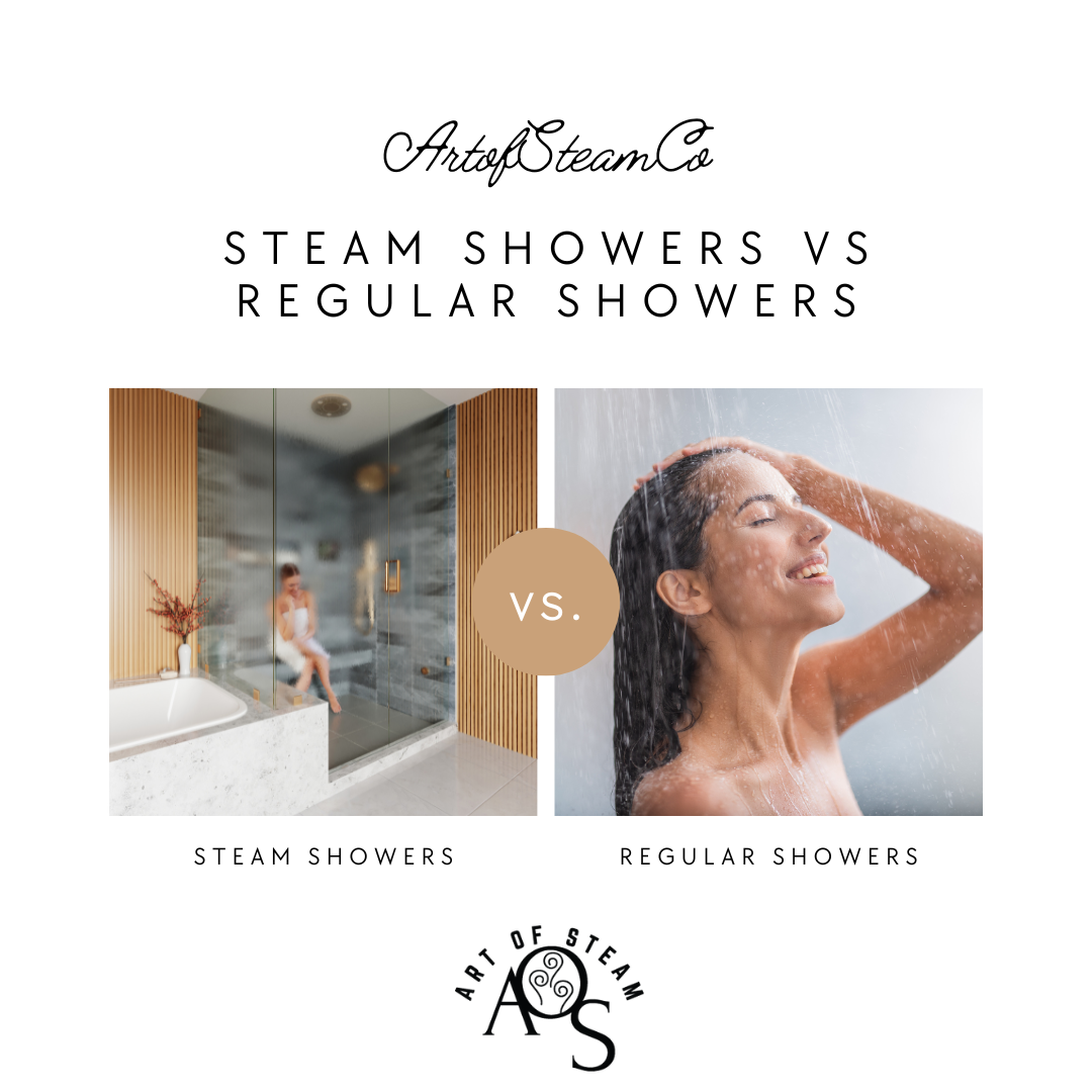 Regular shower vs steam shower - artofsteamco