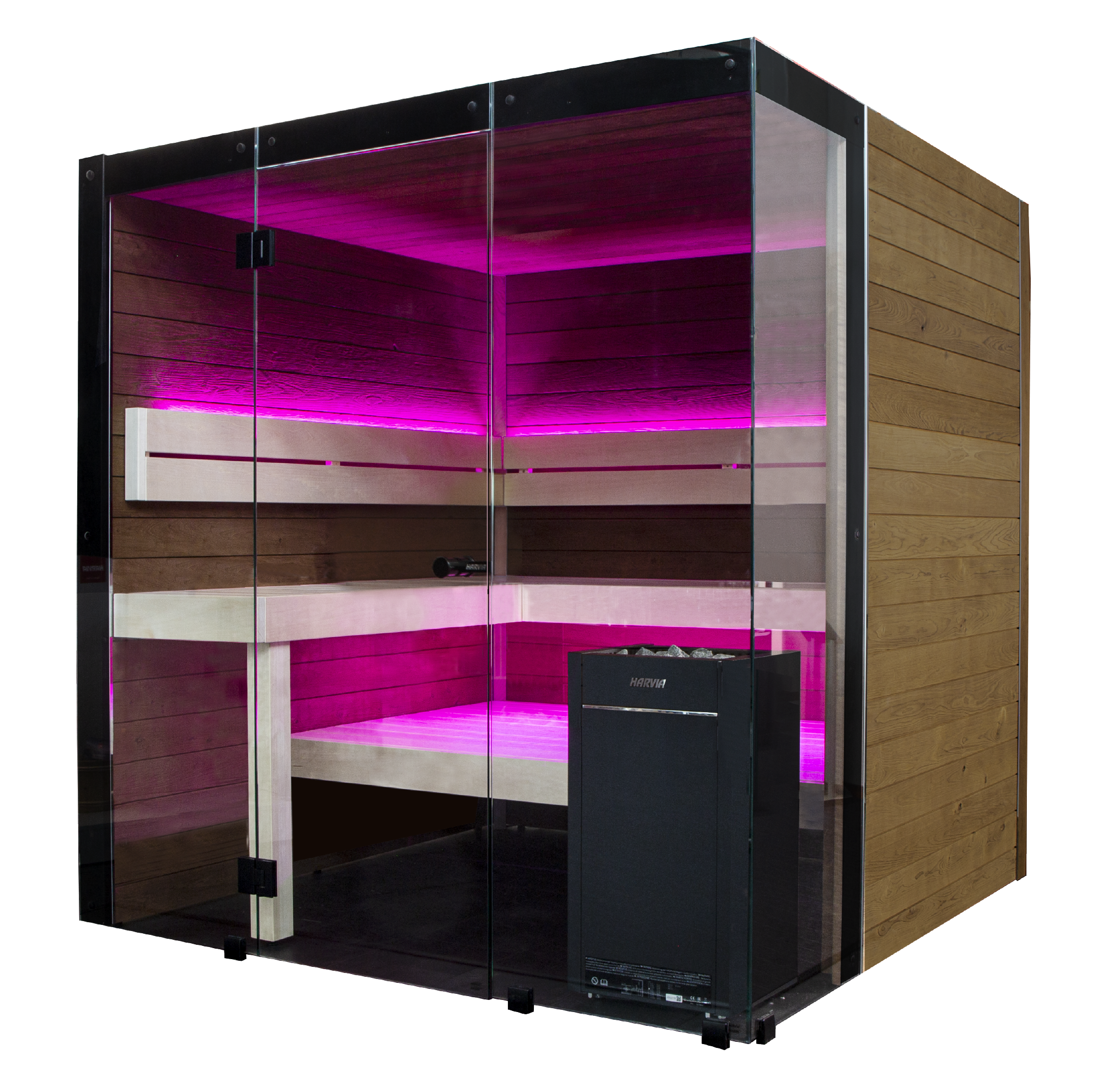 ThermaSol Block - Rustic Adler, 2-6 Person, Indoor Sauna ThermaSol