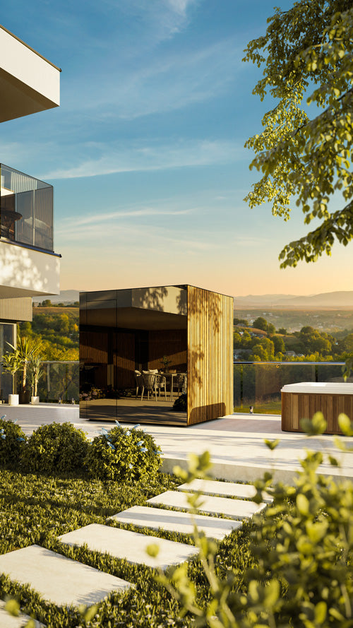 ThermaSol Spectra - Tyrol Panel, 3-4 Person, Outdoor Sauna ThermaSol