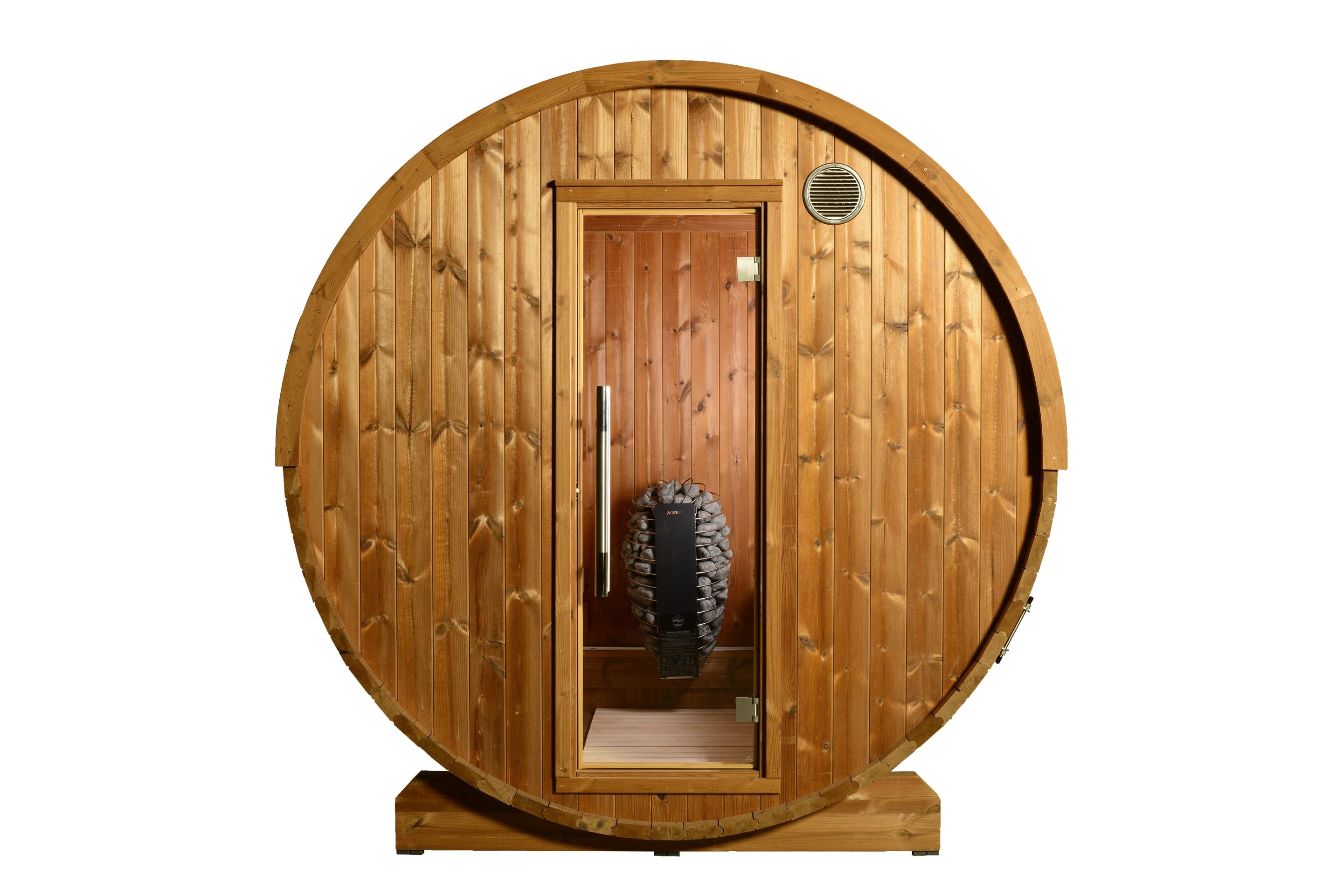 ThermaSol Kuuma V2 - Nordic Pine, 4-6 Person, Outdoor Barrel Sauna ThermaSol