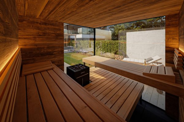 ThermaSol Ombra - Lapacho Wood, 4-6 Person, Outdoor Sauna ThermaSol