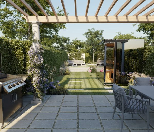 ThermaSol Vue - Front Panoramic Glass, 3-4 Person, Outdoor Sauna ThermaSol