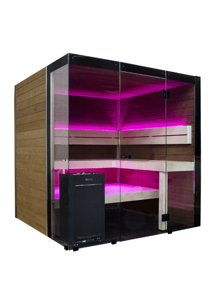 ThermaSol Block - Rustic Adler, 2-6 Person, Indoor Sauna ThermaSol