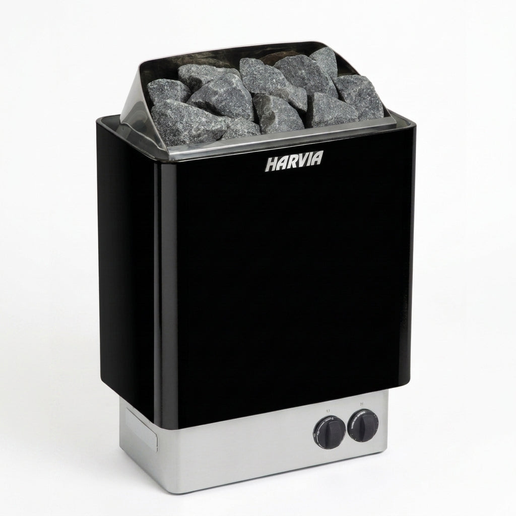 Harvia Black KIP80B JH80B2401MI Dial Controlled KIP Heater 8.0kw | 240