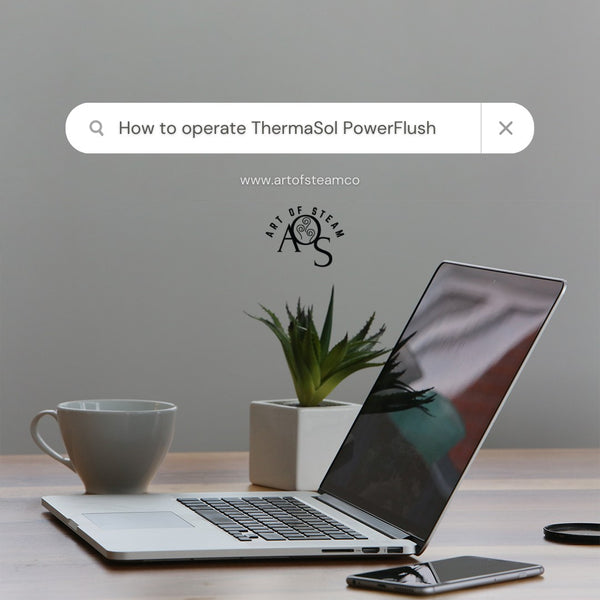 ThermaSol Steam Shower Power Flush For Pro Series Generators - ArtofSteamCo
