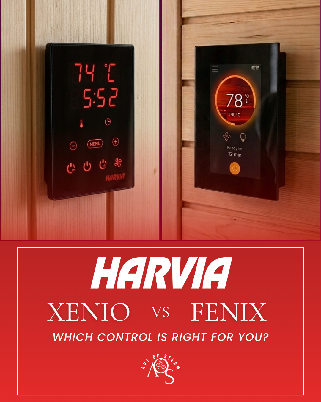 Harvia Xenio vs Fenix Sauna Controls: Which Is Best? | Art of Steam Co