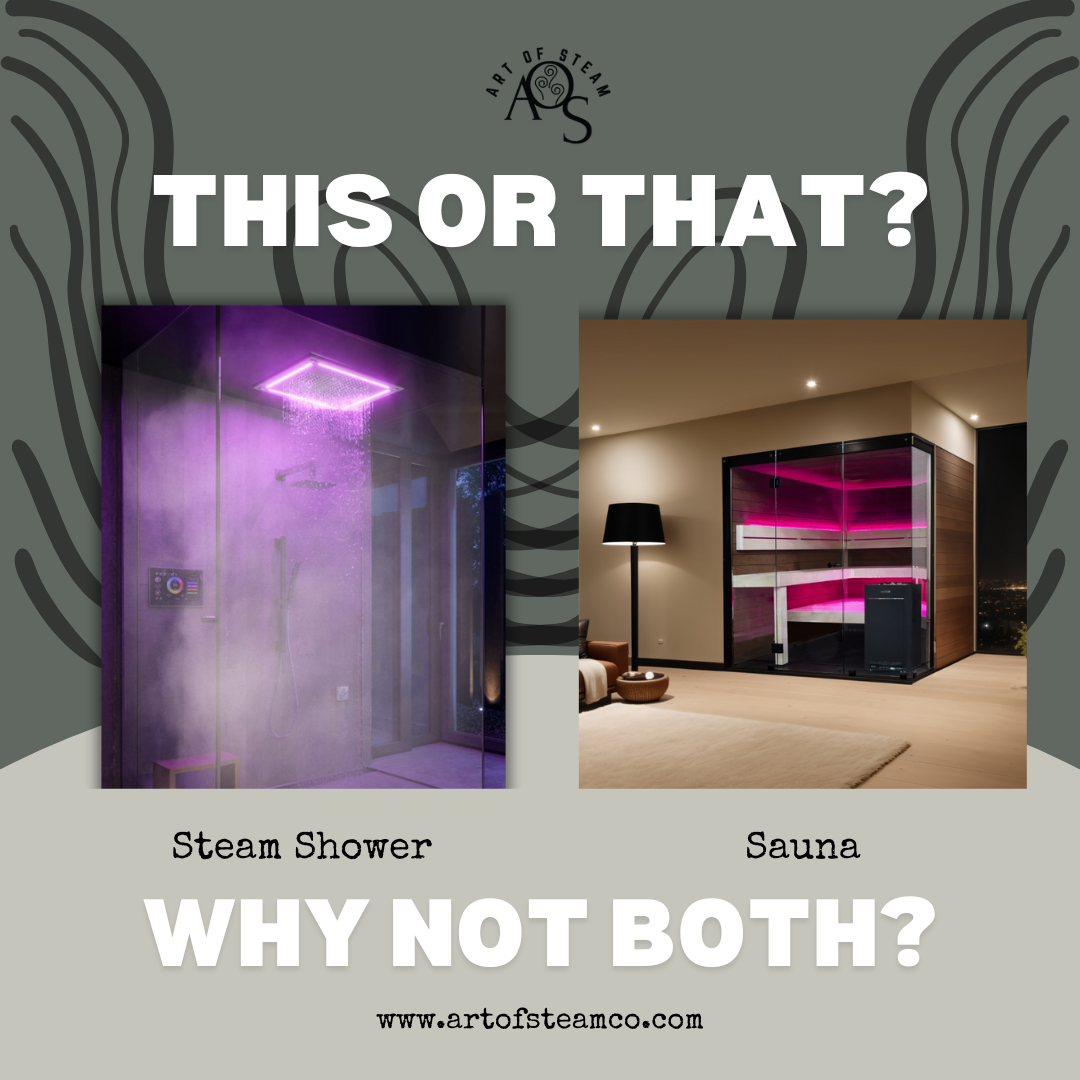 Sauna vs Steam Shower - Artofsteamco