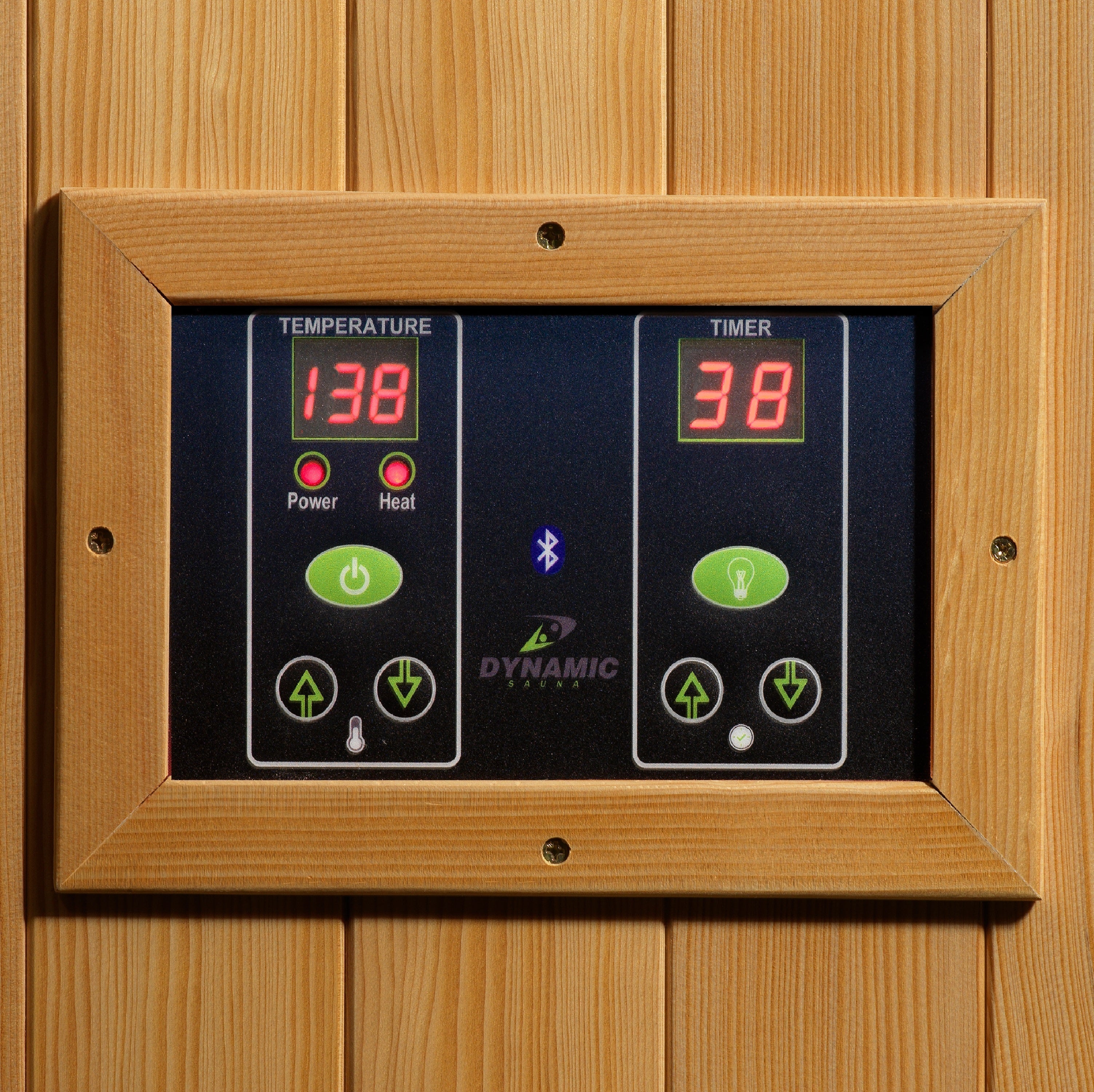 Dynamic Gracia 1-2 Person Low EMF FAR Infrared Hemlock Wood Sauna Golden Designs Inc