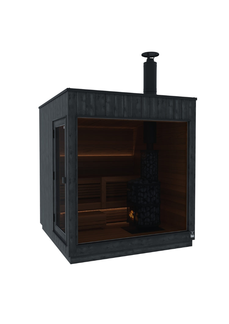 Thermasol Nordic Misty - Dark Nordic Spruce, 2-6 Person, Outdoor Sauna Thermasol