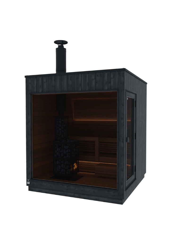 Thermasol Nordic Misty - Dark Nordic Spruce, 2-6 Person, Outdoor Sauna Thermasol