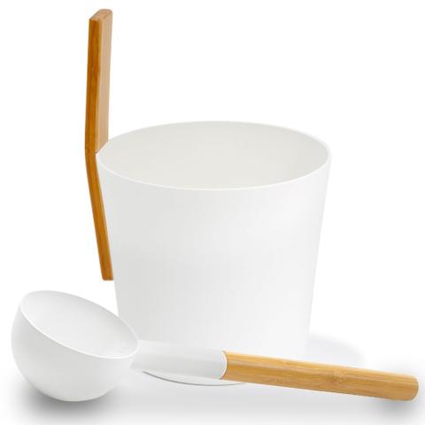 KOLO KOLO-B/L-SET3-WH BUCKET3, LADLE, WHITE KOLO