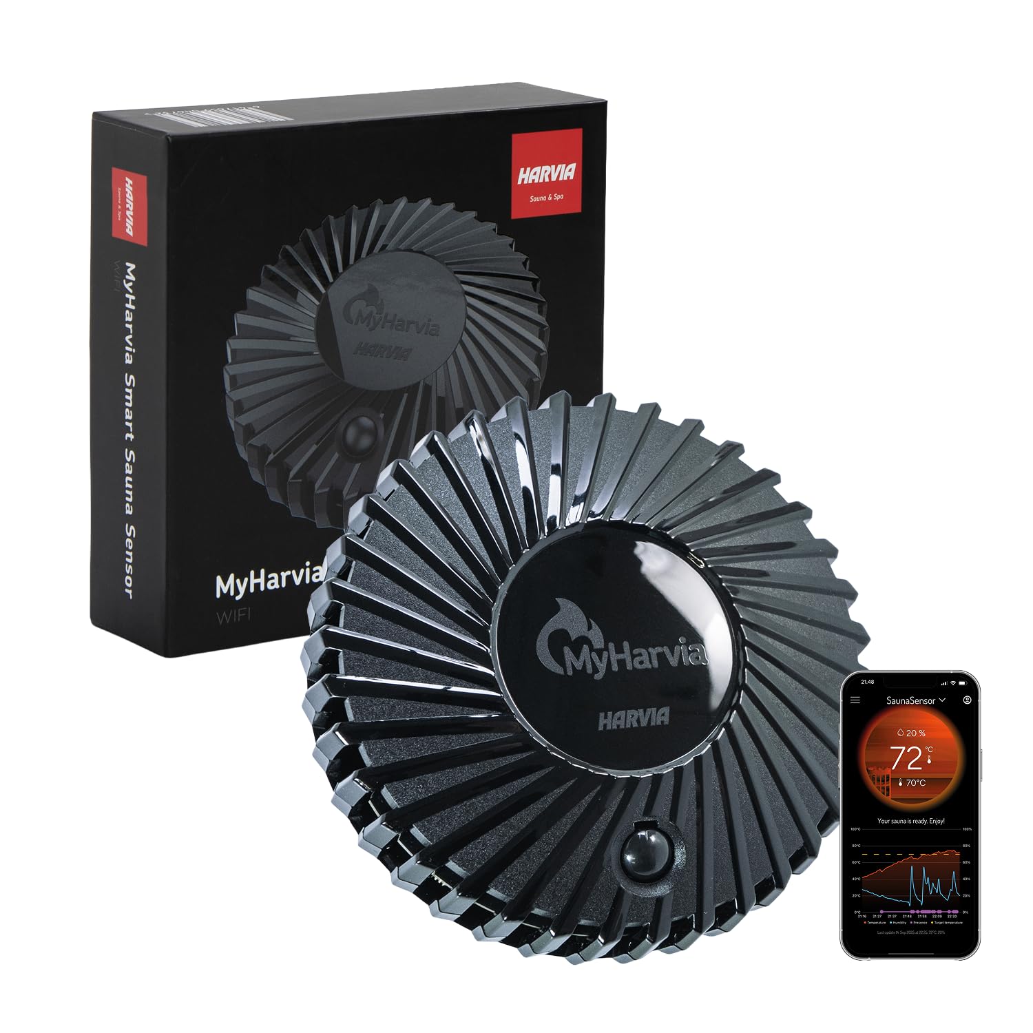 Harvia Smart Sensor for Sauna Heaters, Compatible with Electric & Wood Stoves Harvia