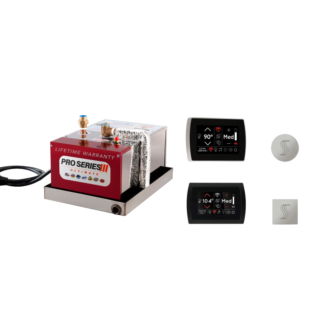 ThermaSol Steam Shower Package Complete AllInOne Pro Series Ultimate Generator and SignaTouch