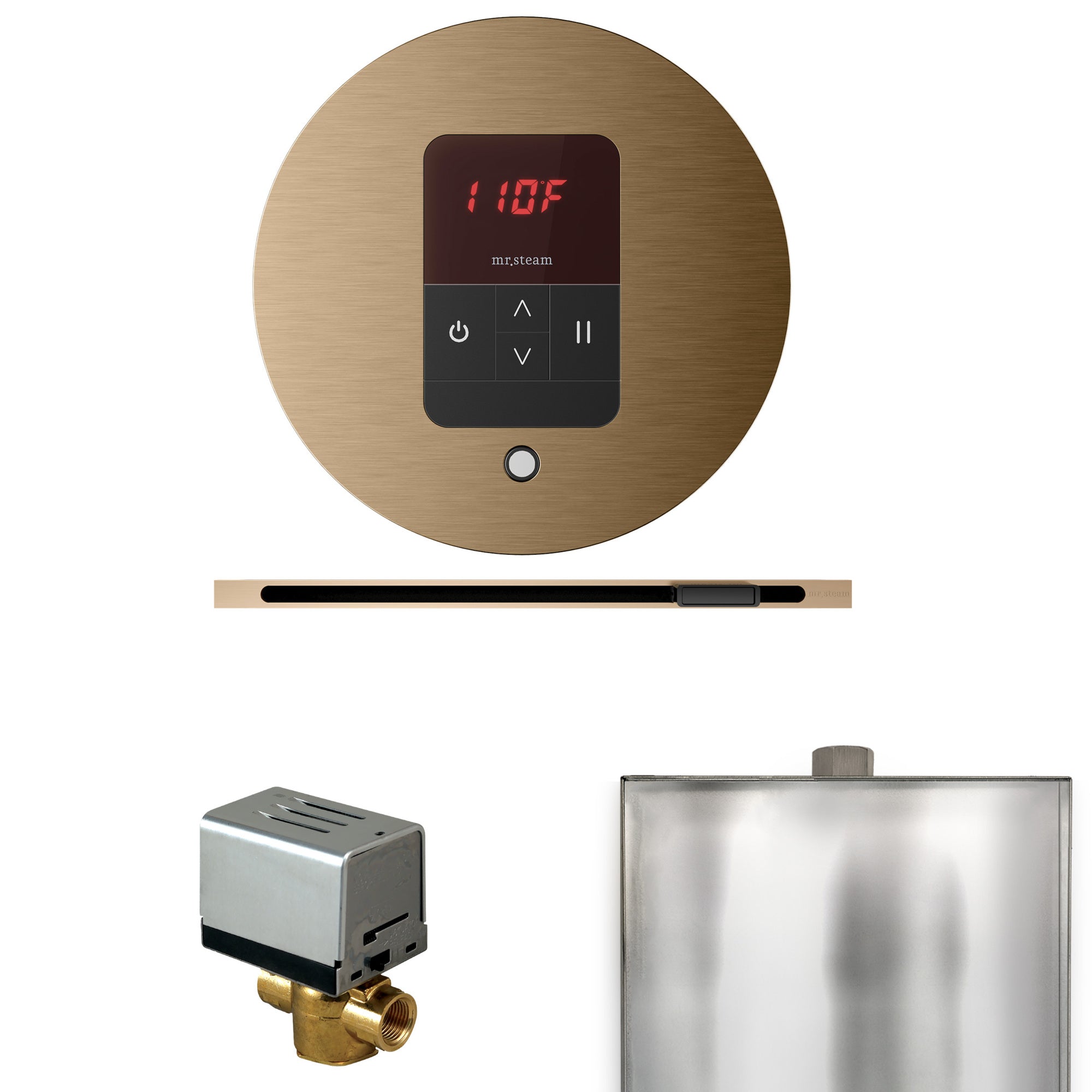 Mr. Steam Basic Butler Steam Shower Control Package with iTempo Control and Linear Steamhead Mr. Steam