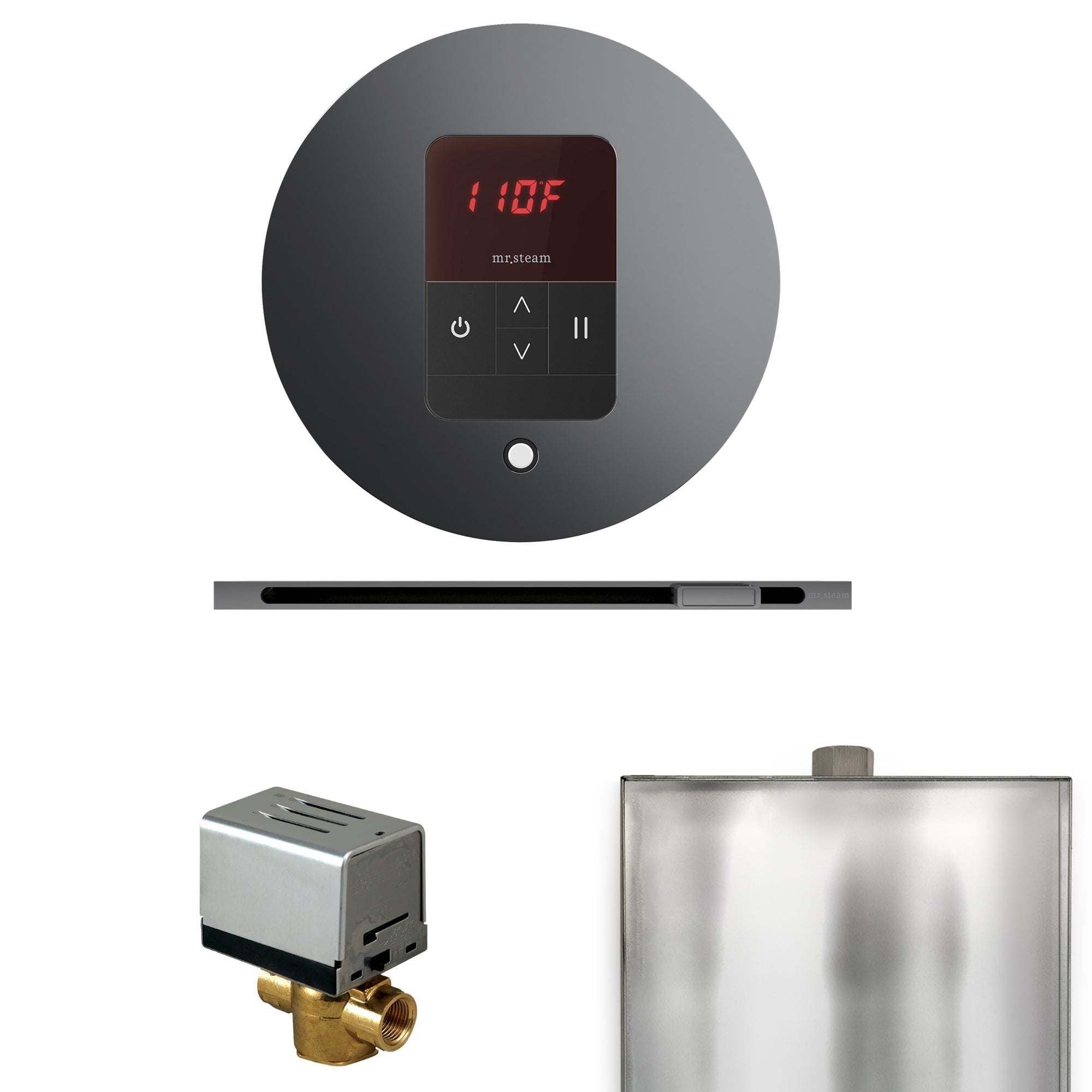 Mr. Steam Basic Butler Steam Shower Control Package with iTempo Control and Linear Steamhead Mr. Steam