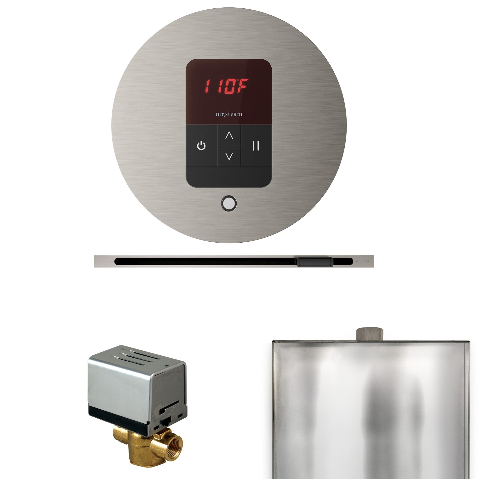 Mr. Steam Basic Butler Steam Shower Control Package with iTempo Control and Linear Steamhead Mr. Steam