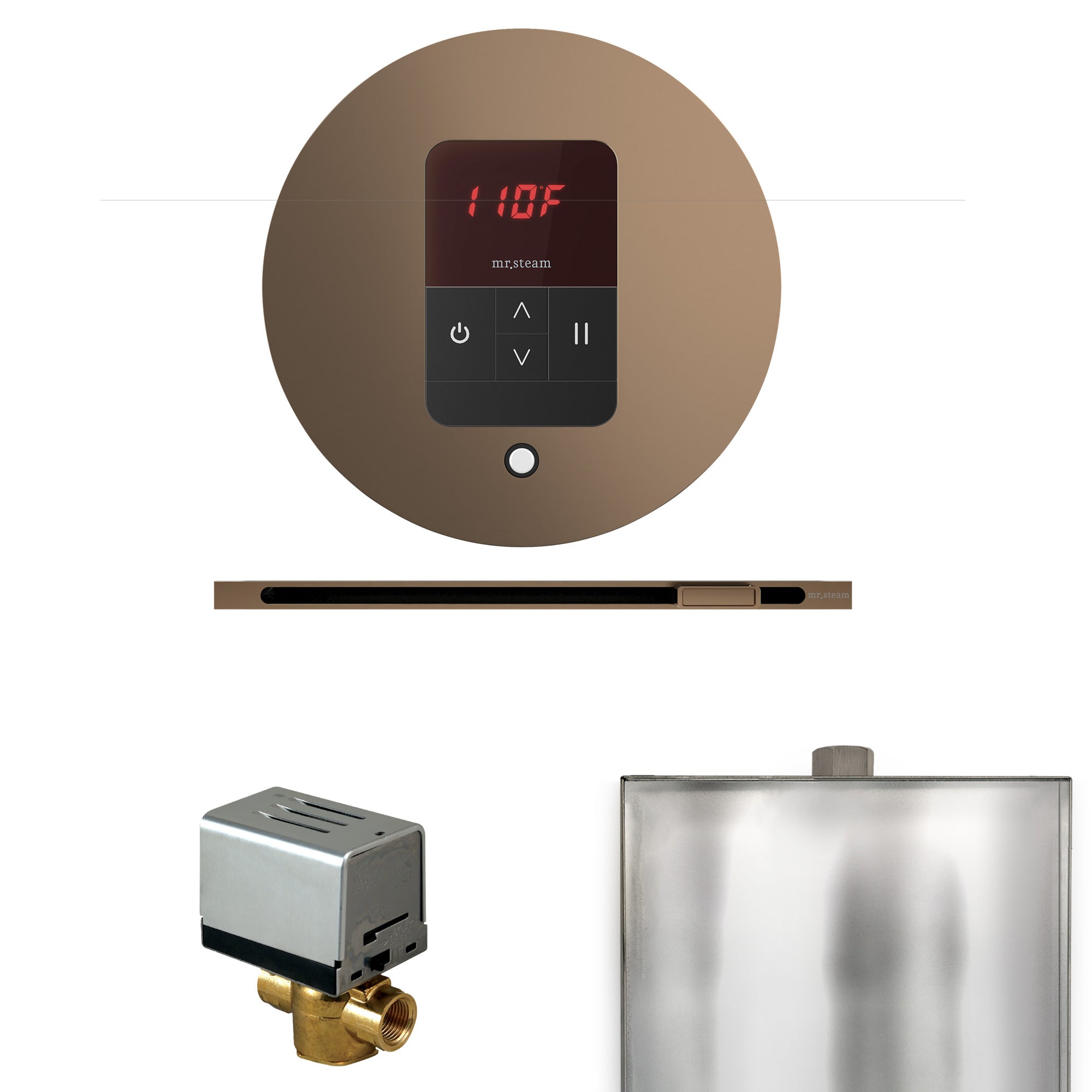 Mr. Steam Basic Butler Steam Shower Control Package with iTempo Control and Linear Steamhead Mr. Steam
