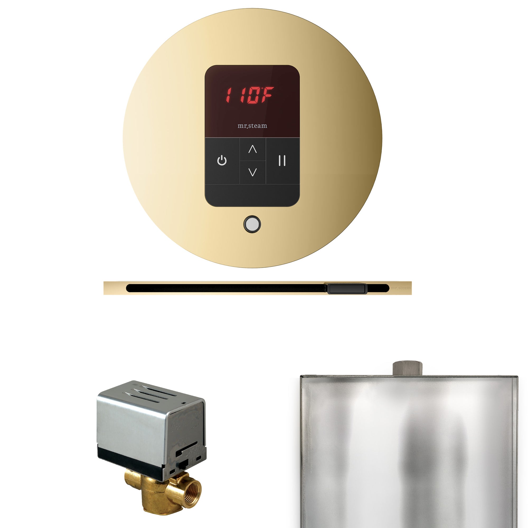 Mr. Steam Basic Butler Steam Shower Control Package with iTempo Control and Linear Steamhead Mr. Steam