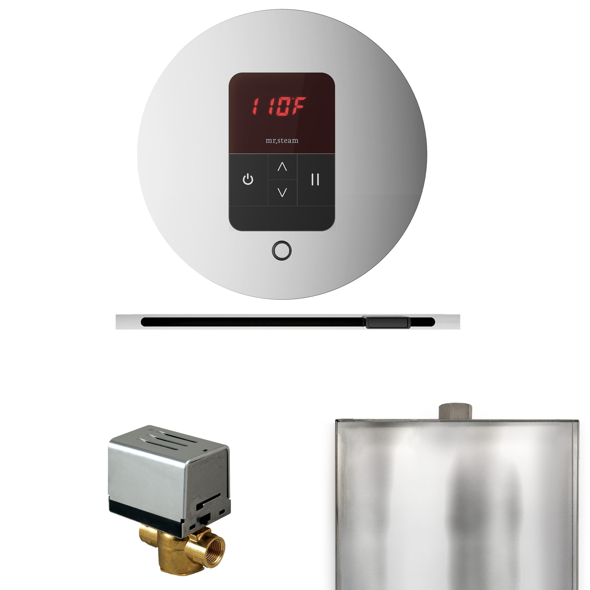 Mr. Steam Basic Butler Steam Shower Control Package with iTempo Control and Linear Steamhead Mr. Steam