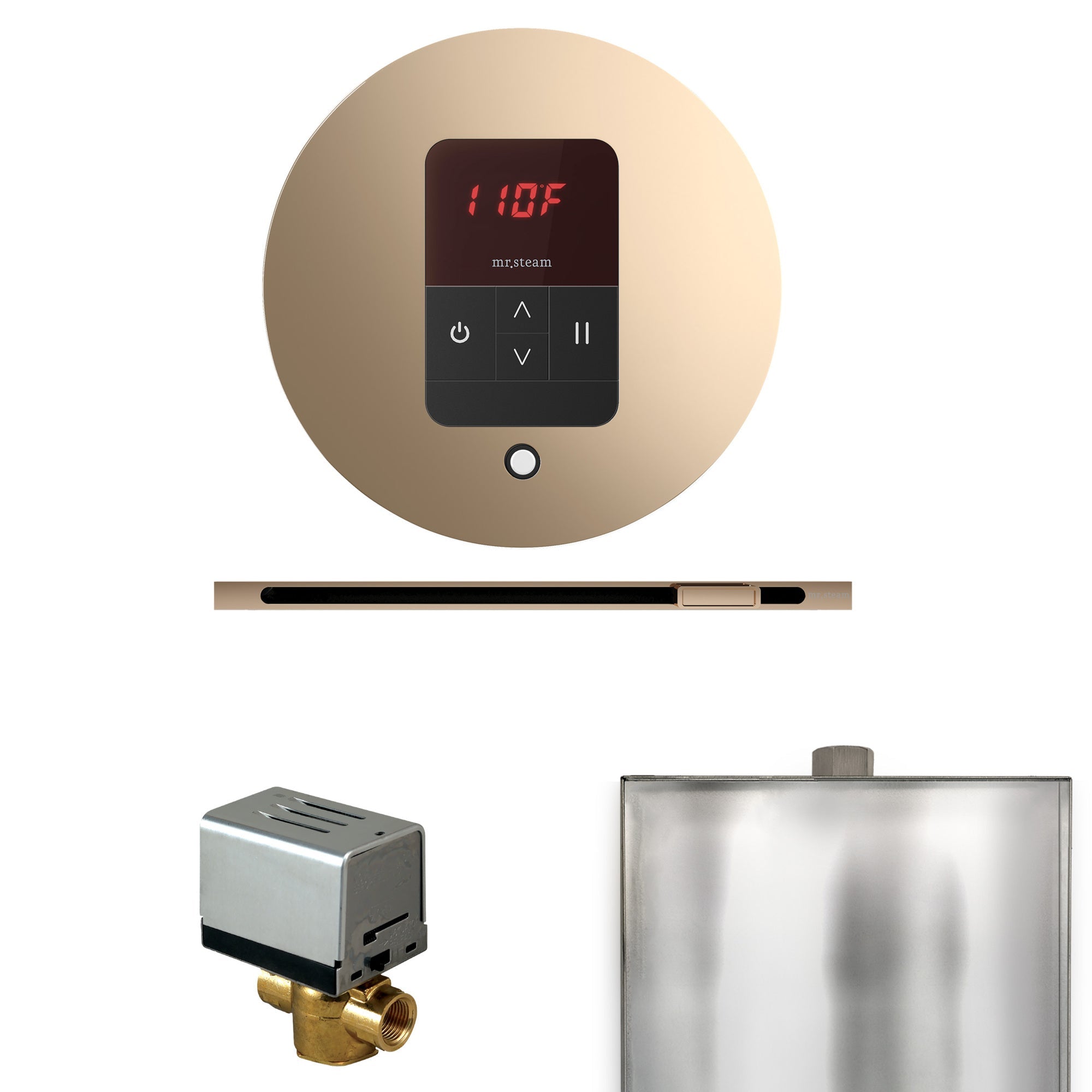 Mr. Steam Basic Butler Steam Shower Control Package with iTempo Control and Linear Steamhead Mr. Steam