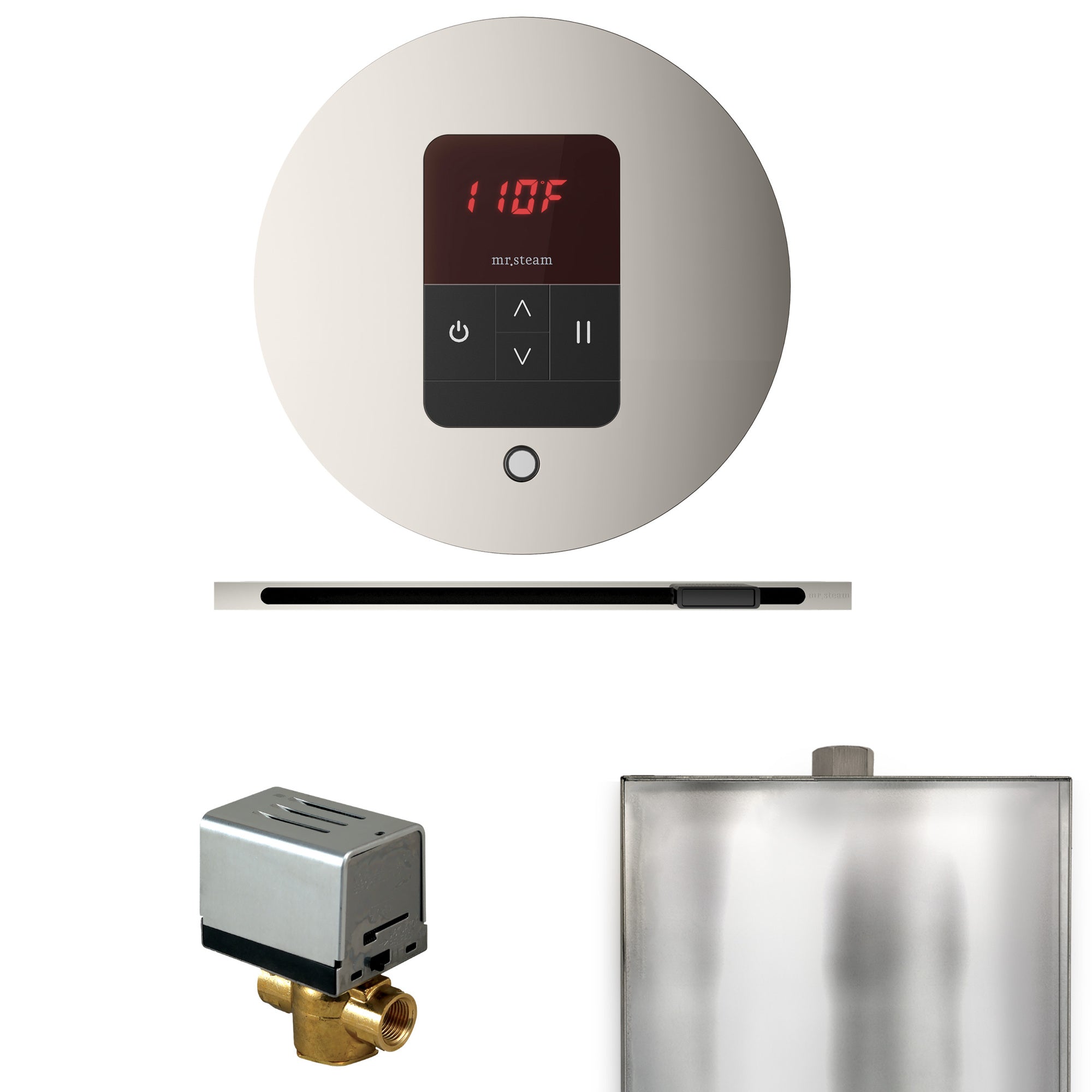 Mr. Steam Basic Butler Steam Shower Control Package with iTempo Control and Linear Steamhead Mr. Steam