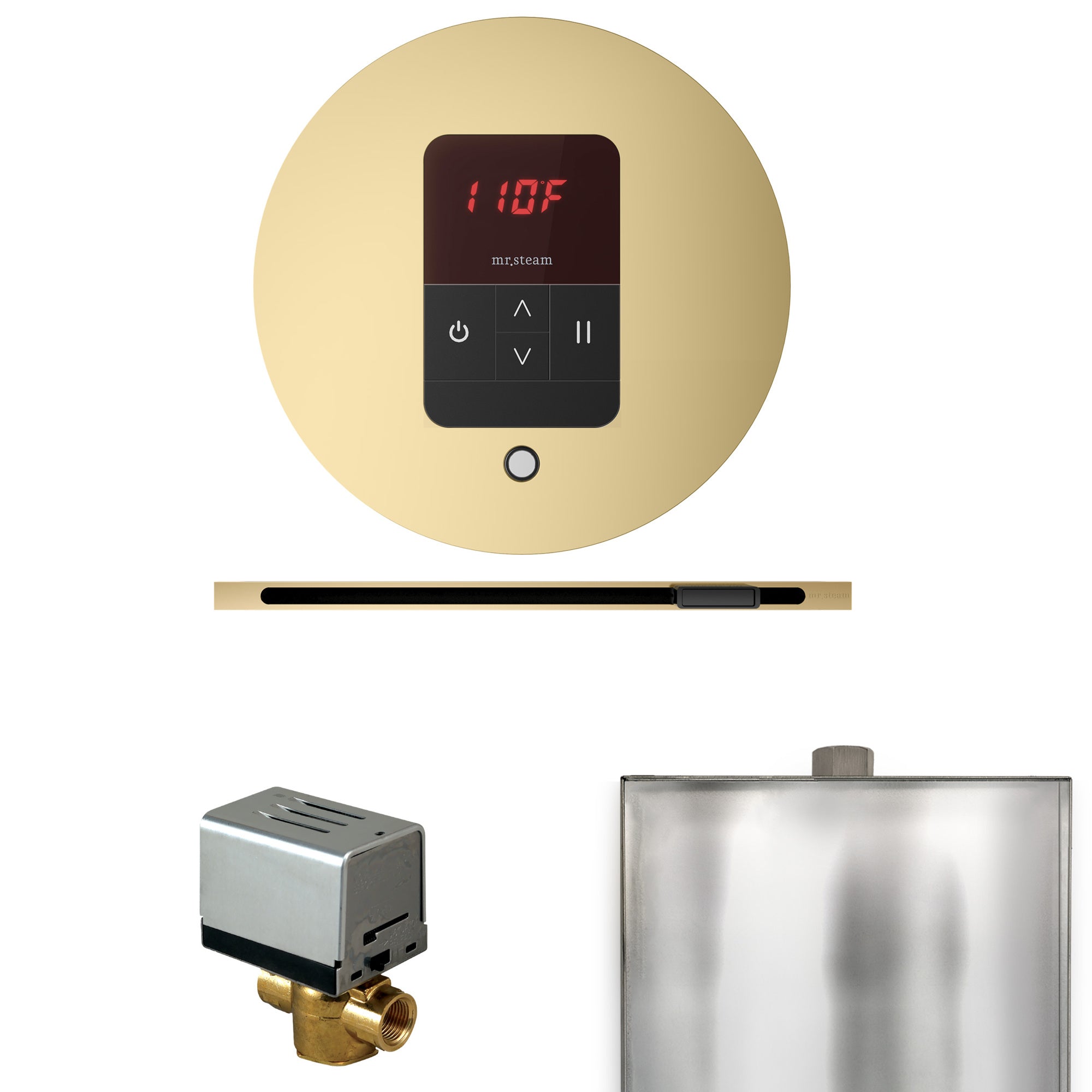 Mr. Steam Basic Butler Steam Shower Control Package with iTempo Control and Linear Steamhead Mr. Steam