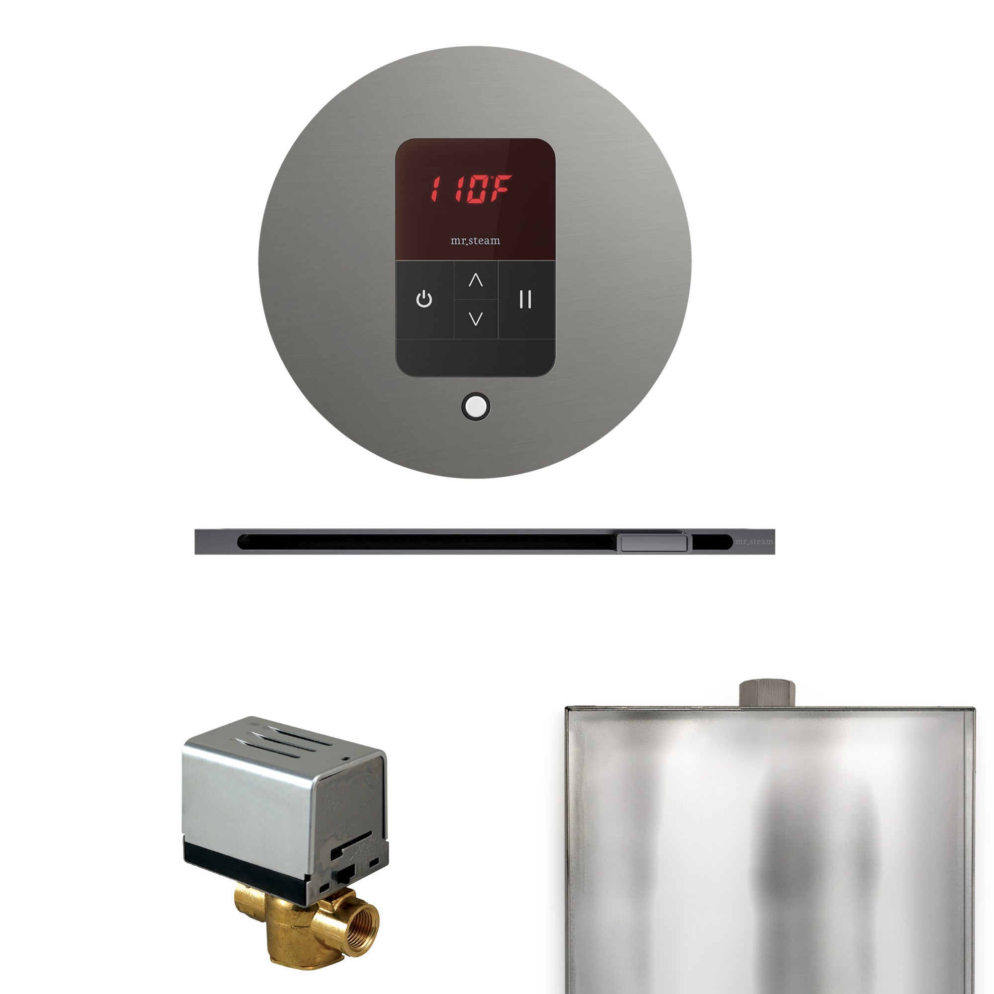 Mr. Steam Basic Butler Steam Shower Control Package with iTempo Control and Linear Steamhead Mr. Steam