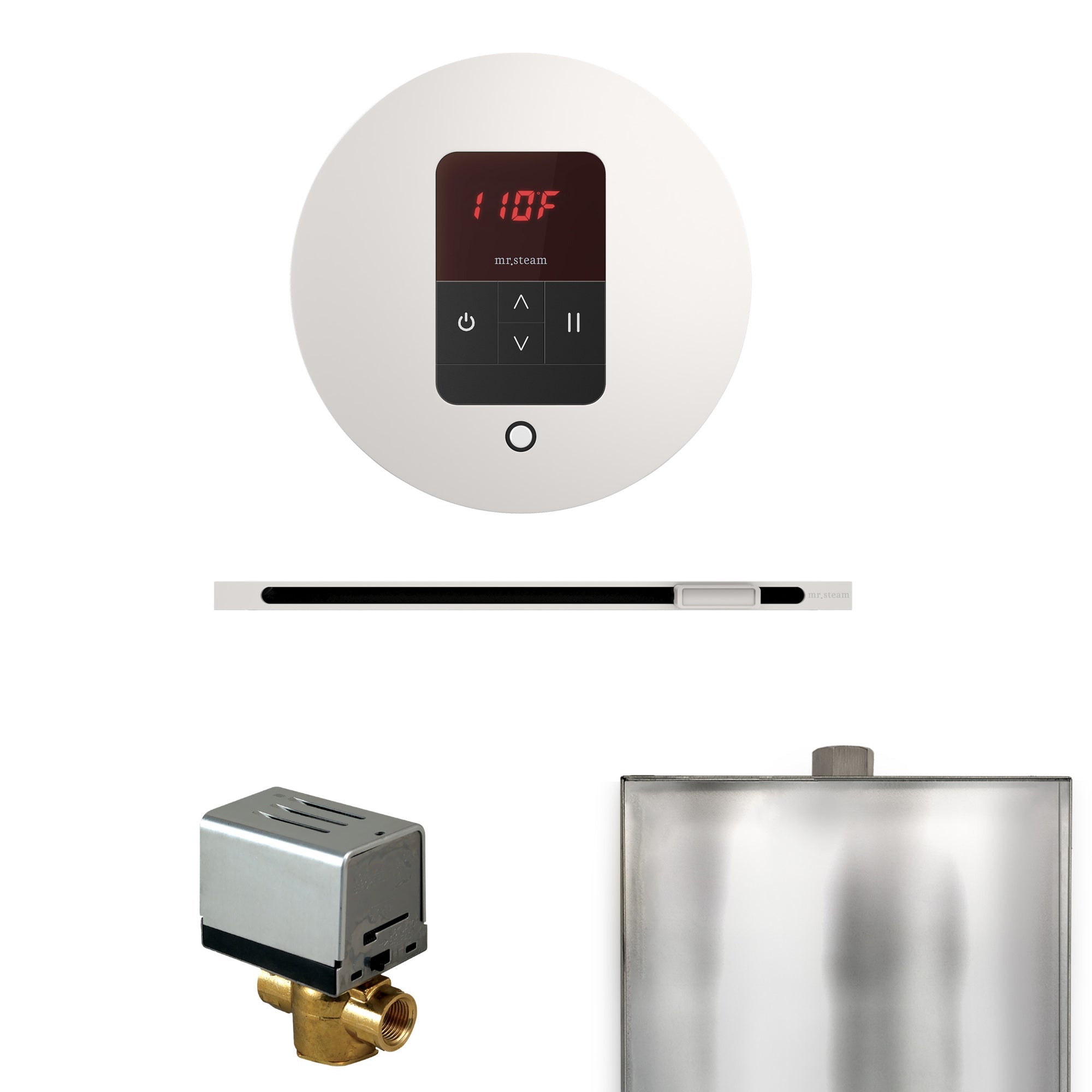 Mr. Steam Basic Butler Steam Shower Control Package with iTempo Control and Linear Steamhead Mr. Steam