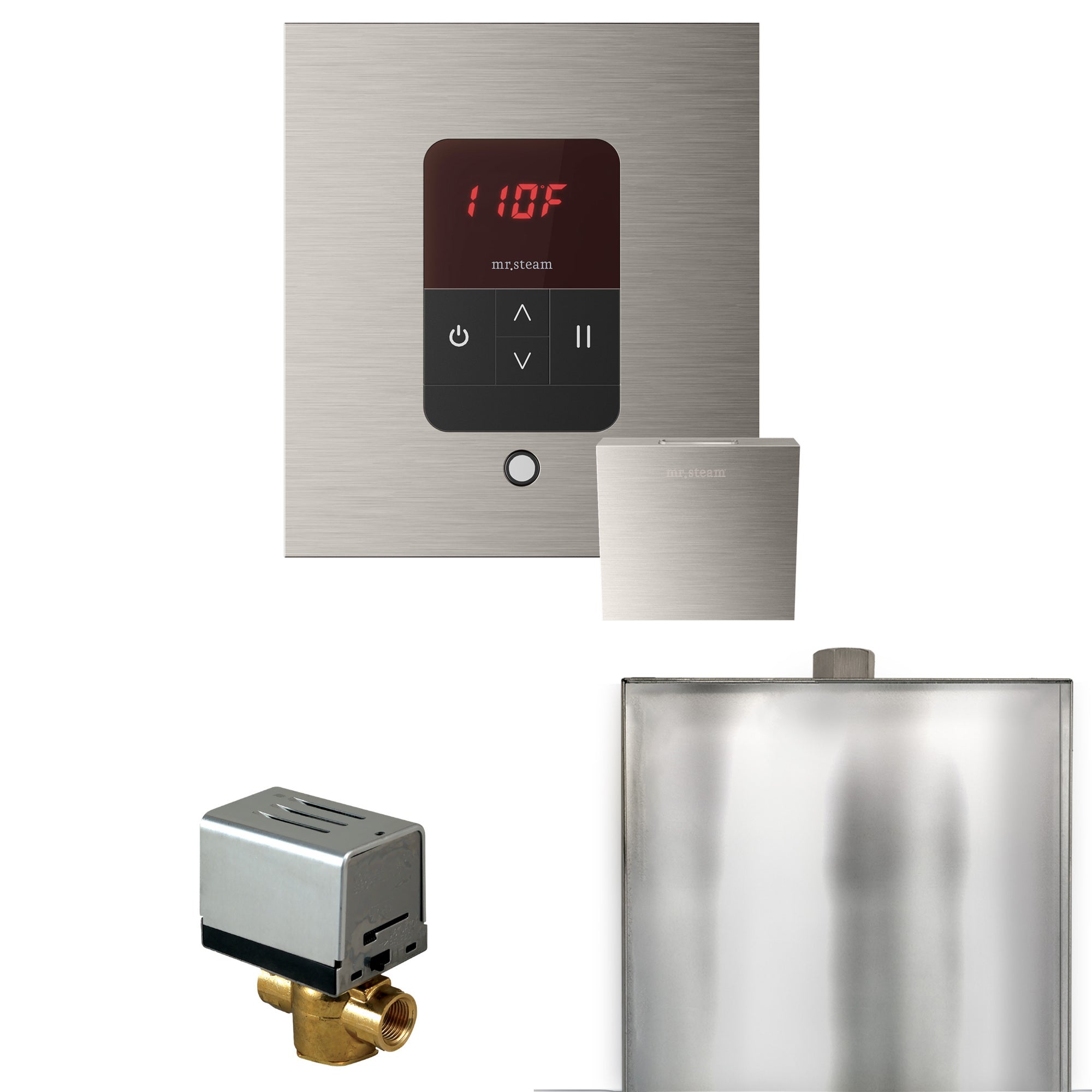 Mr. Steam Basic Butler Steam Shower Control Package with iTempo Control and Steamhead Mr. Steam