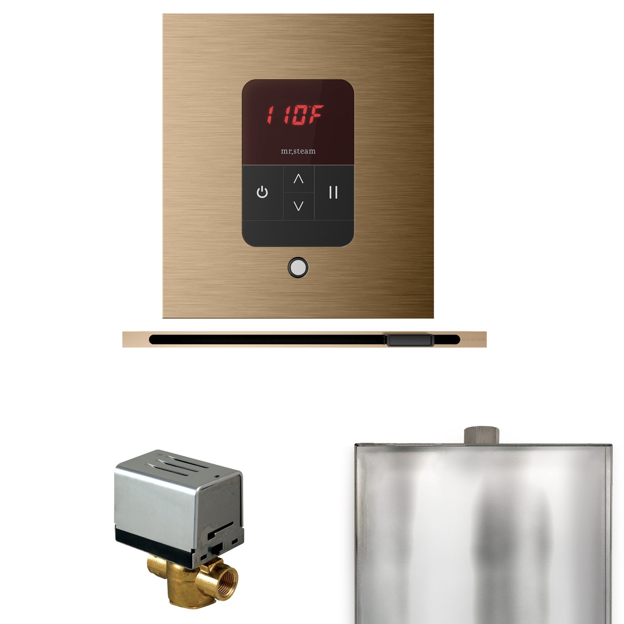 Mr. Steam Basic Butler Steam Shower Control Package with iTempo Control and Linear Steamhead Mr. Steam