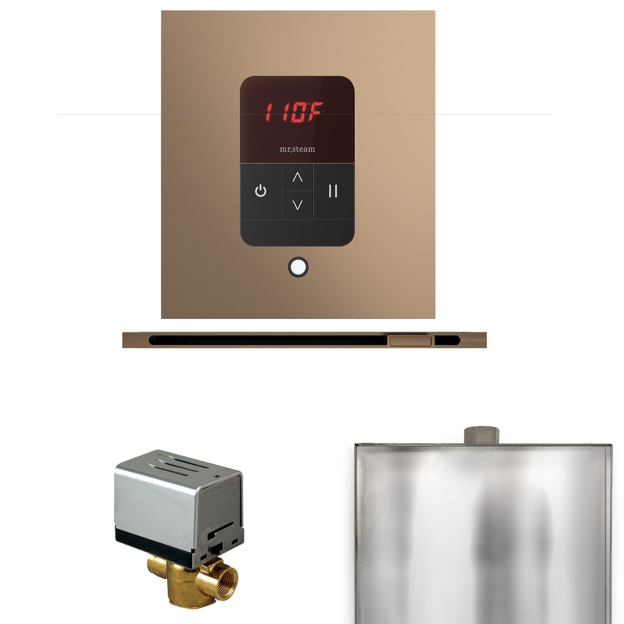 Mr. Steam Basic Butler Steam Shower Control Package with iTempo Control and Linear Steamhead Mr. Steam