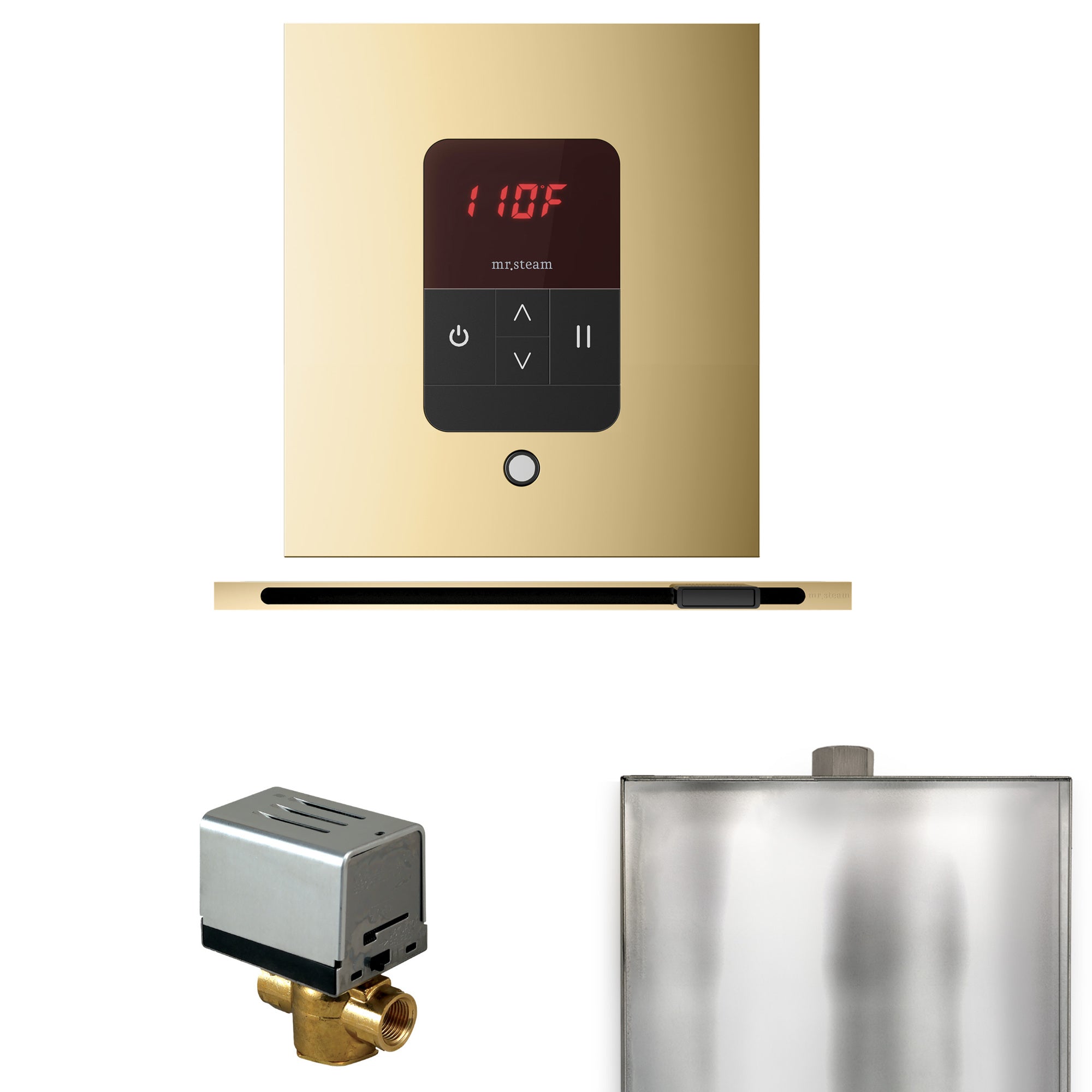 Mr. Steam Basic Butler Steam Shower Control Package with iTempo Control and Linear Steamhead Mr. Steam