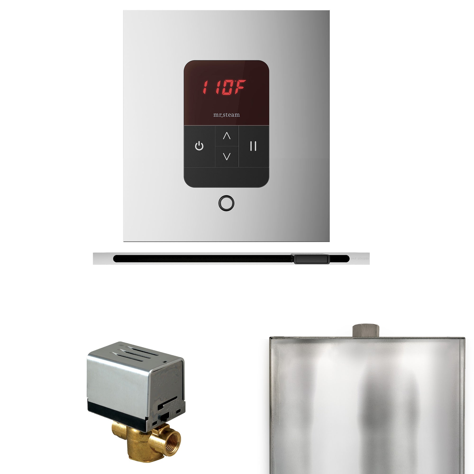 Mr. Steam Basic Butler Steam Shower Control Package with iTempo Control and Linear Steamhead Mr. Steam