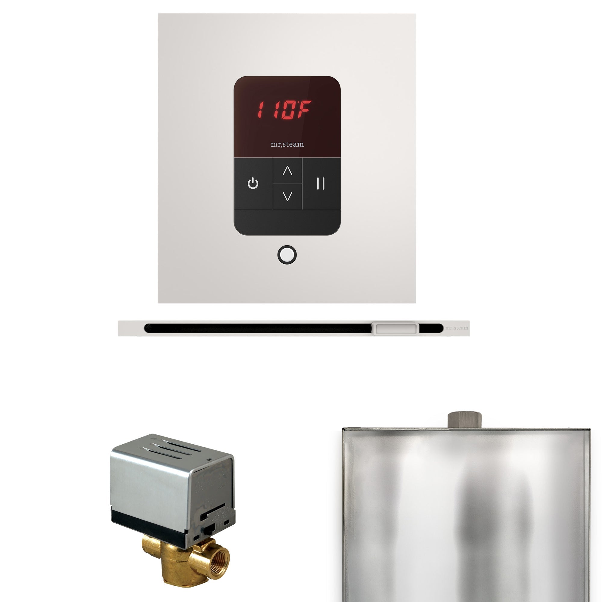 Mr. Steam Basic Butler Steam Shower Control Package with iTempo Control and Linear Steamhead Mr. Steam
