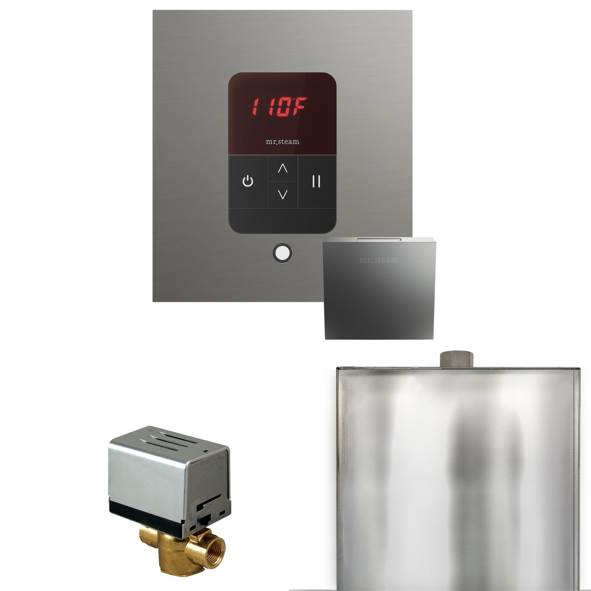 Mr. Steam Basic Butler Steam Shower Control Package with iTempo Control and Steamhead Mr. Steam