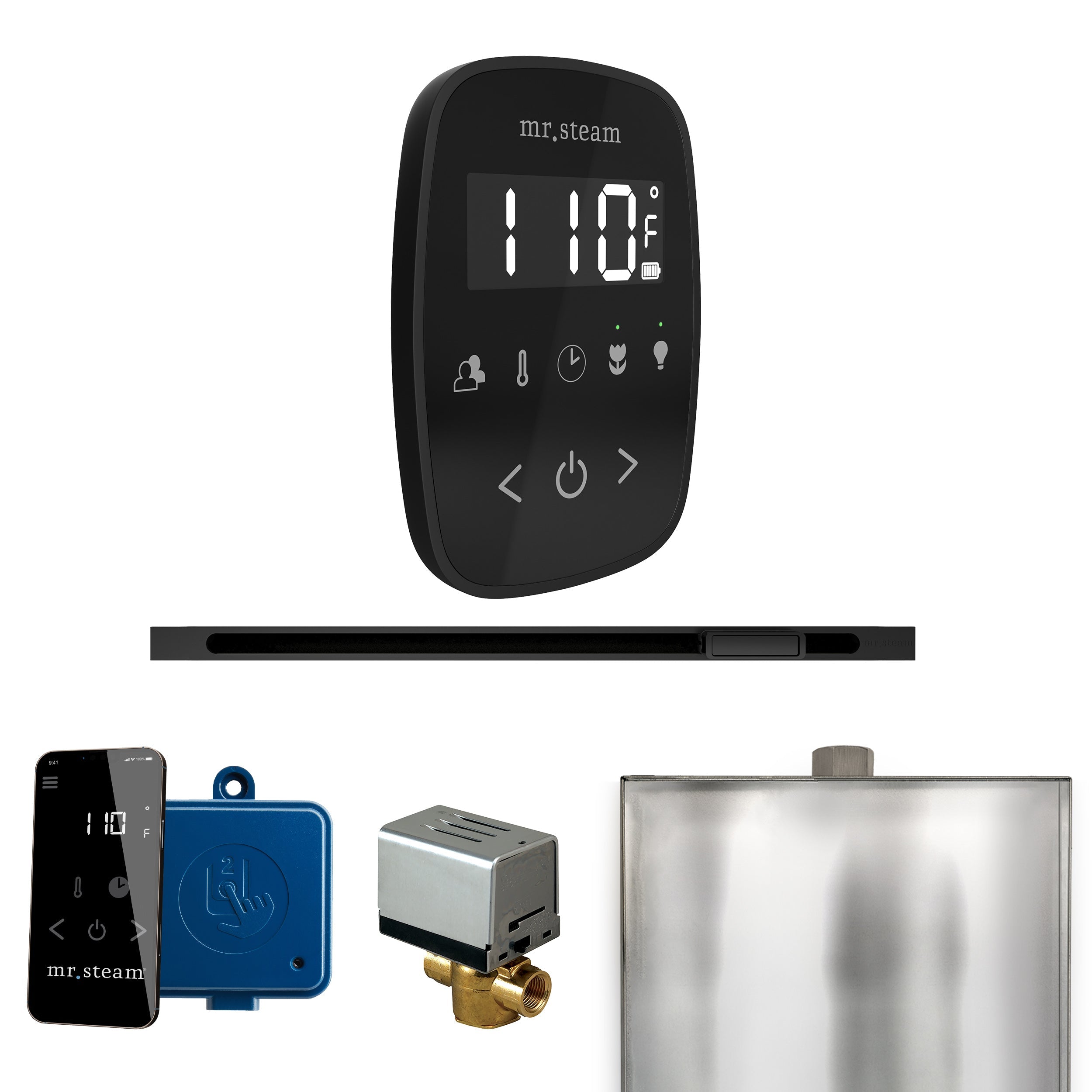 Mr. Steam ButlerFlex Steam Shower Control Package with TempoFlex Control and Linear Steamhead Mr. Steam