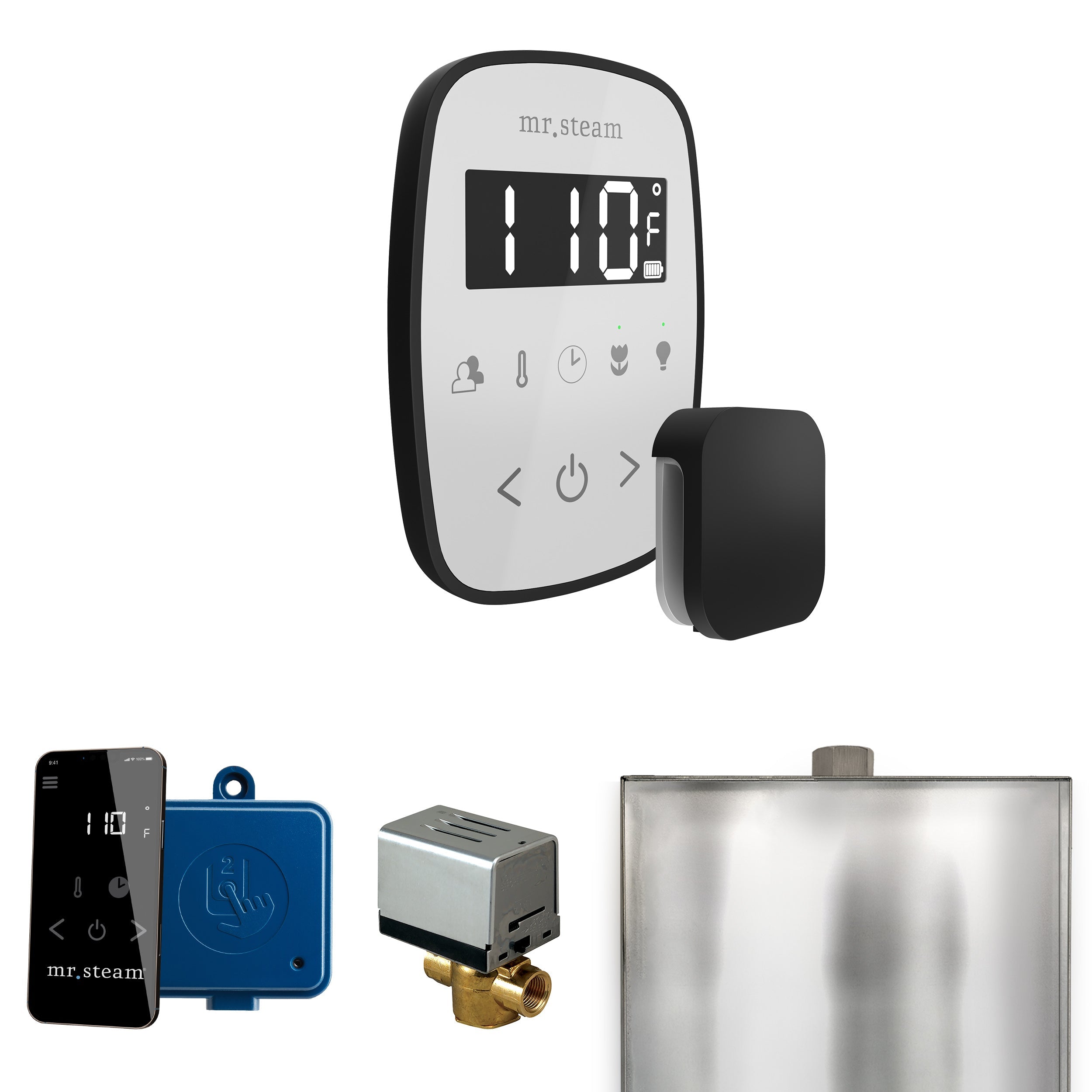 Mr. Steam ButlerFlex Steam Shower Control Package with TempoFlex Control and Steamhead Mr. Steam