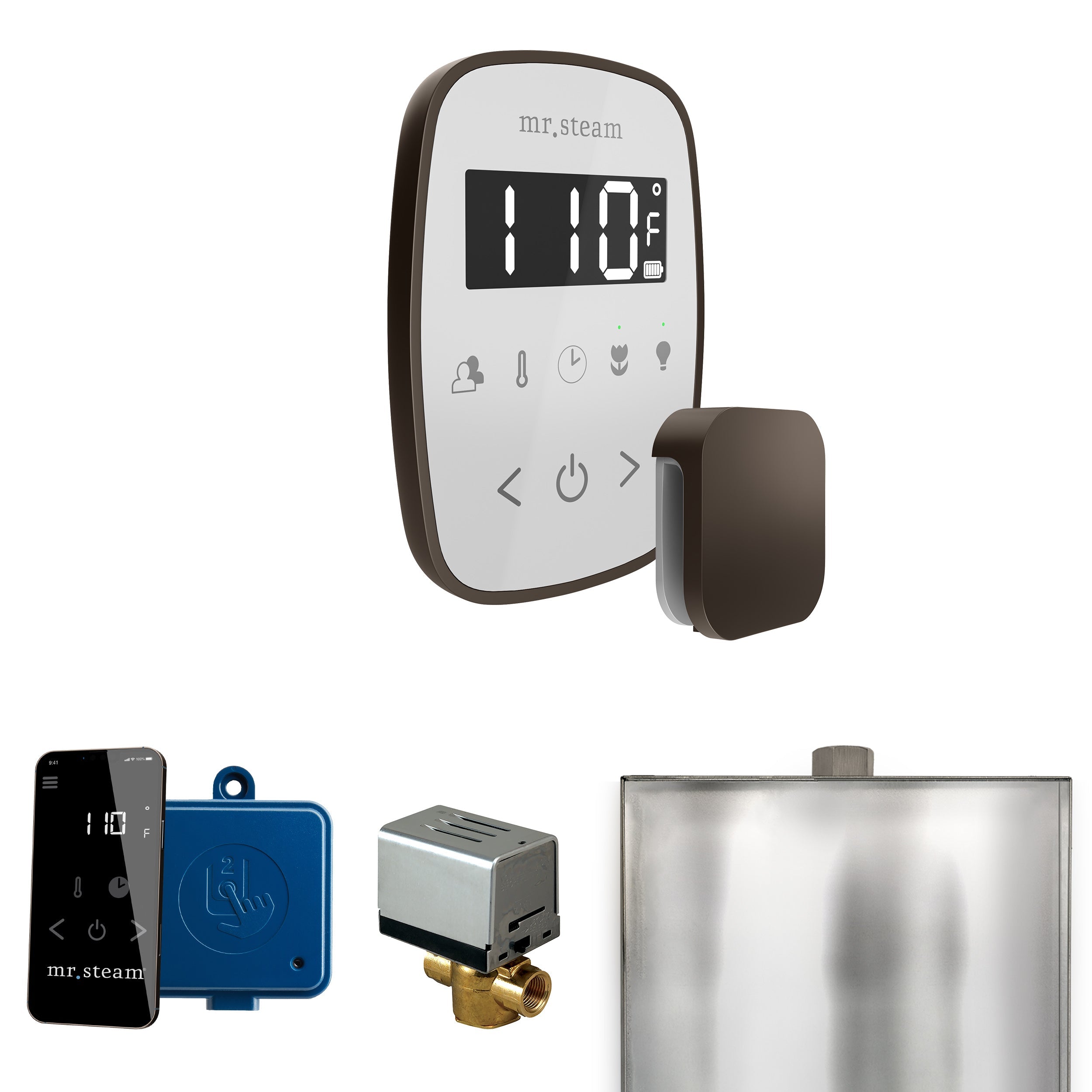 Mr. Steam ButlerFlex Steam Shower Control Package with TempoFlex Control and Steamhead Mr. Steam