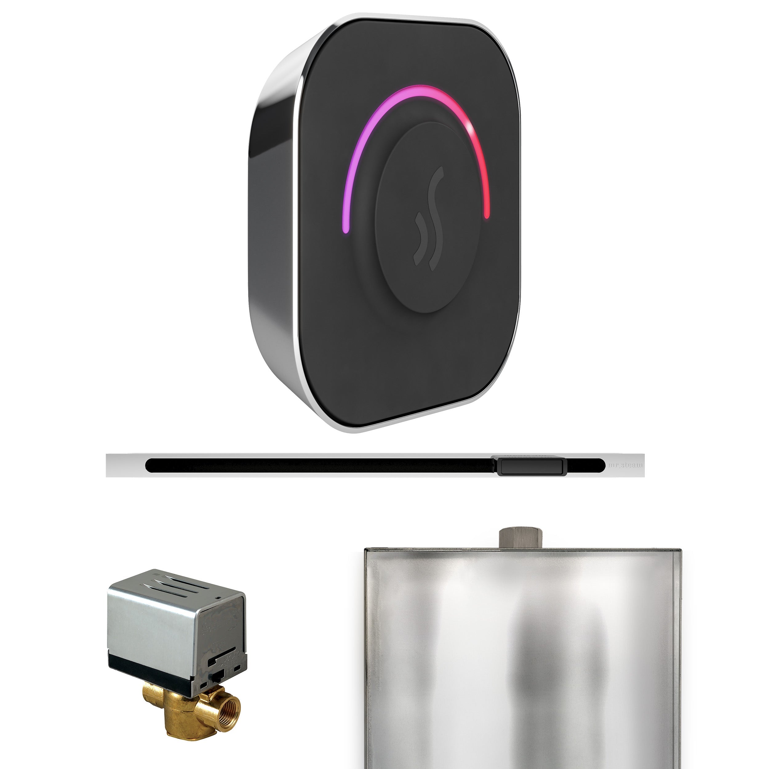 Mr. Steam ButlerTouch Steam Shower Control Package with TempoTouch Control and Linear Steamhead Mr. Steam