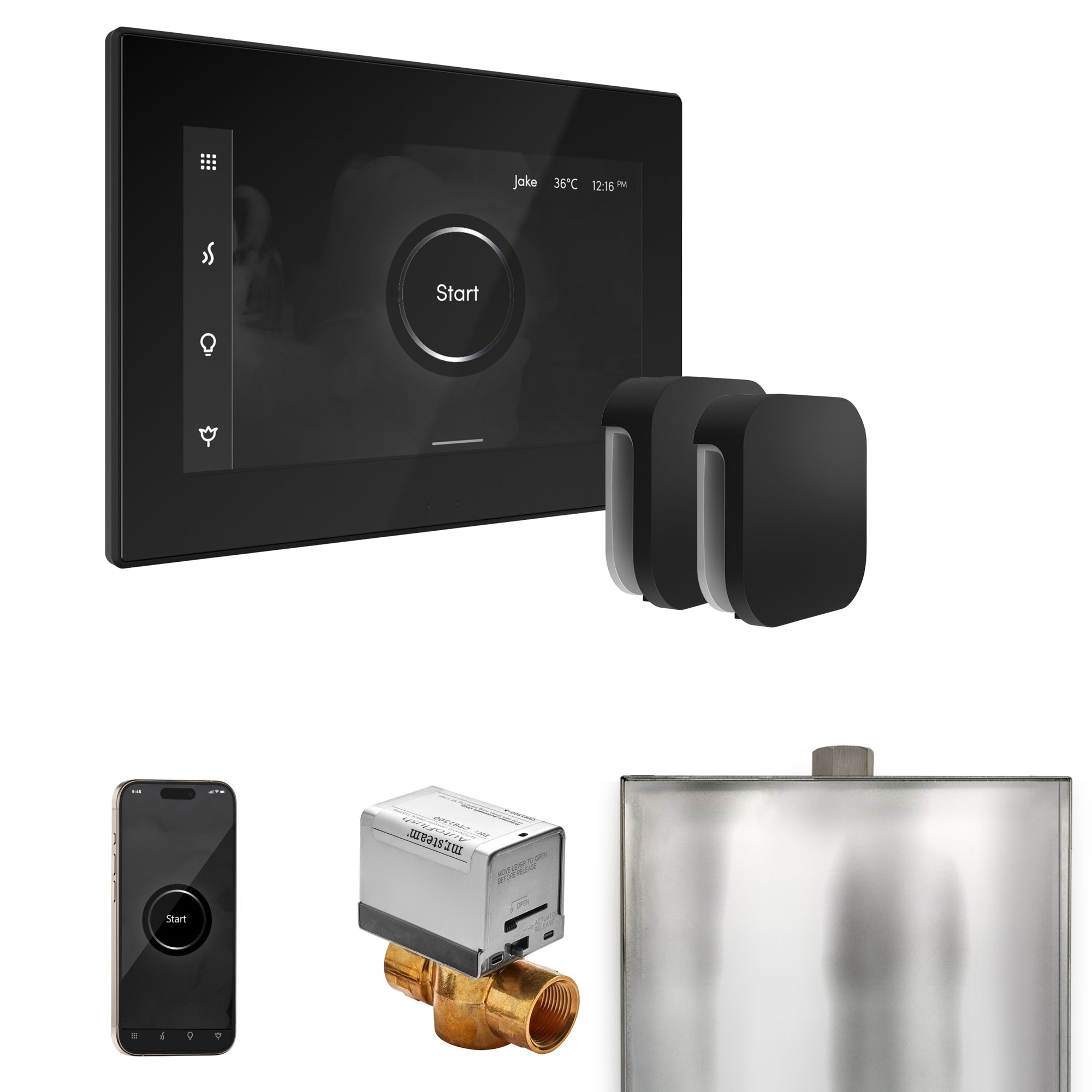 Mr. Steam XButler Max Steam Shower Control Package with iSteamX Control and Steamhead Mr. Steam