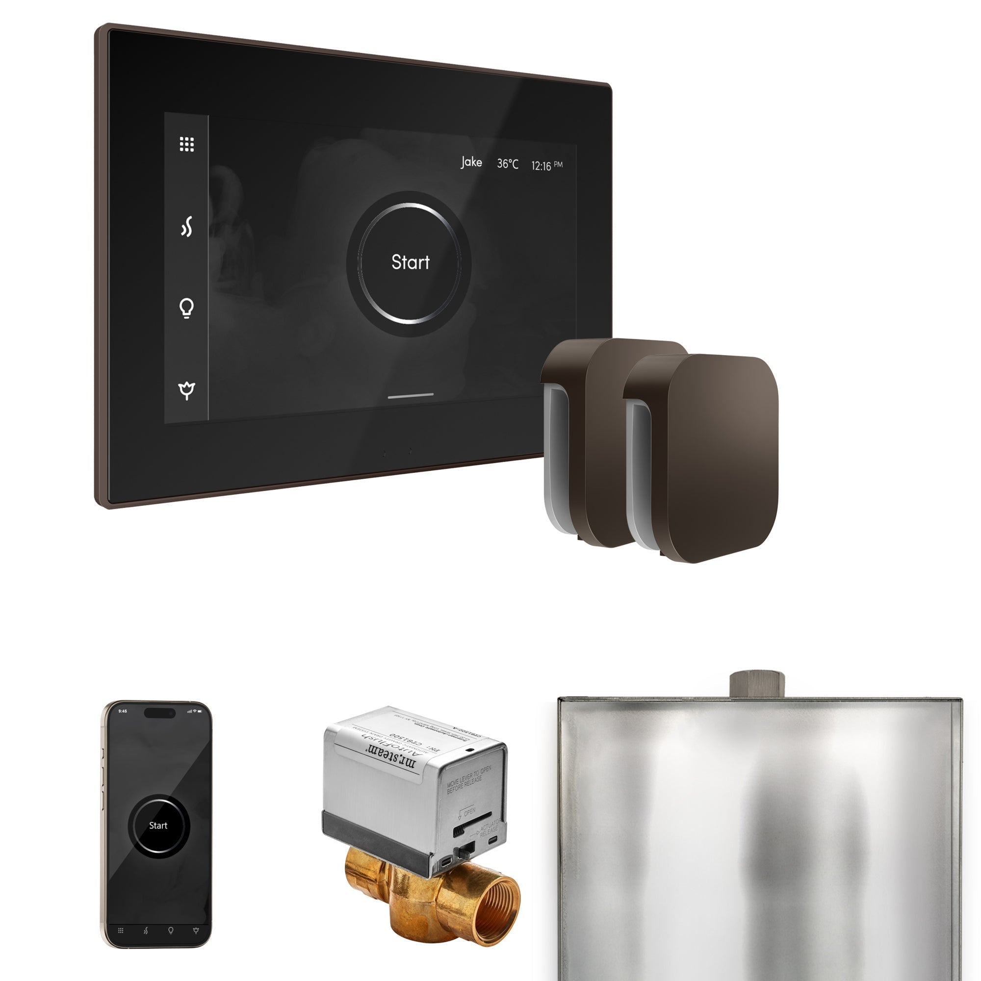 Mr. Steam XButler Max Steam Shower Control Package with iSteamX Control and Steamhead Mr. Steam