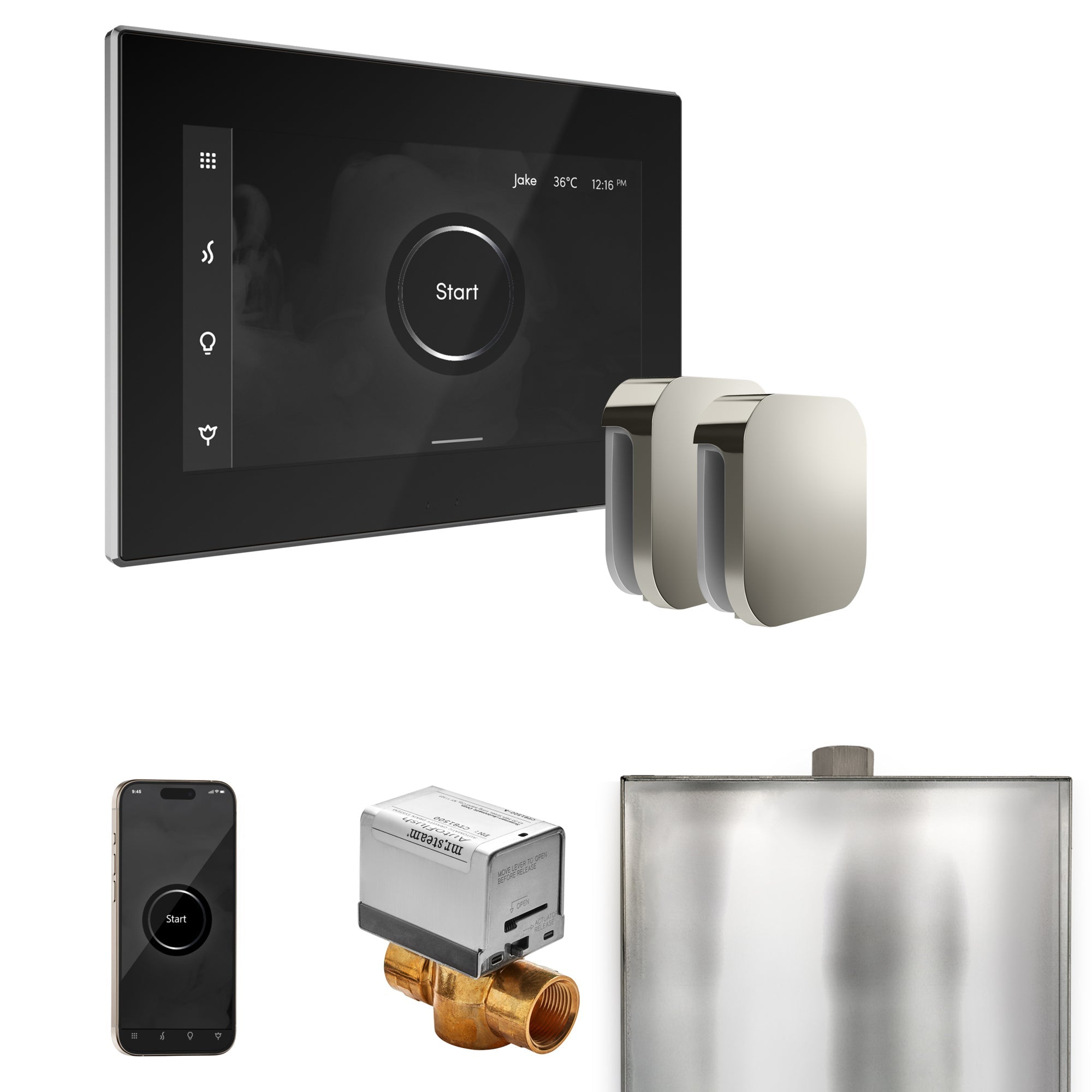Mr. Steam XButler Max Steam Shower Control Package with iSteamX Control and Steamhead Mr. Steam