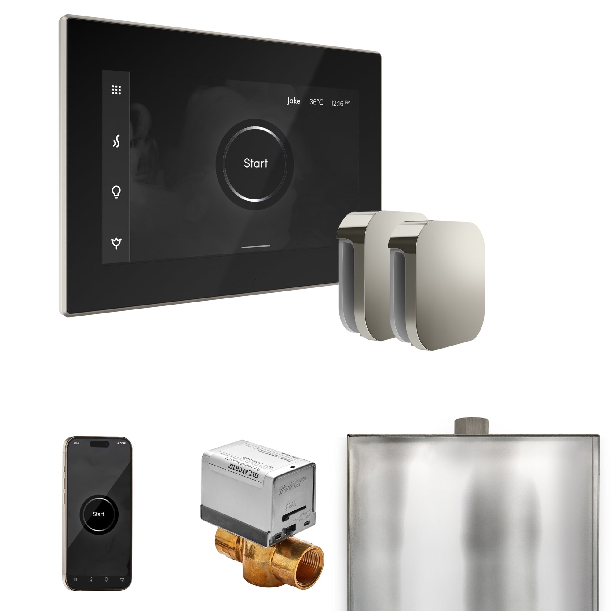 Mr. Steam XButler Max Steam Shower Control Package with iSteamX Control and Steamhead Mr. Steam
