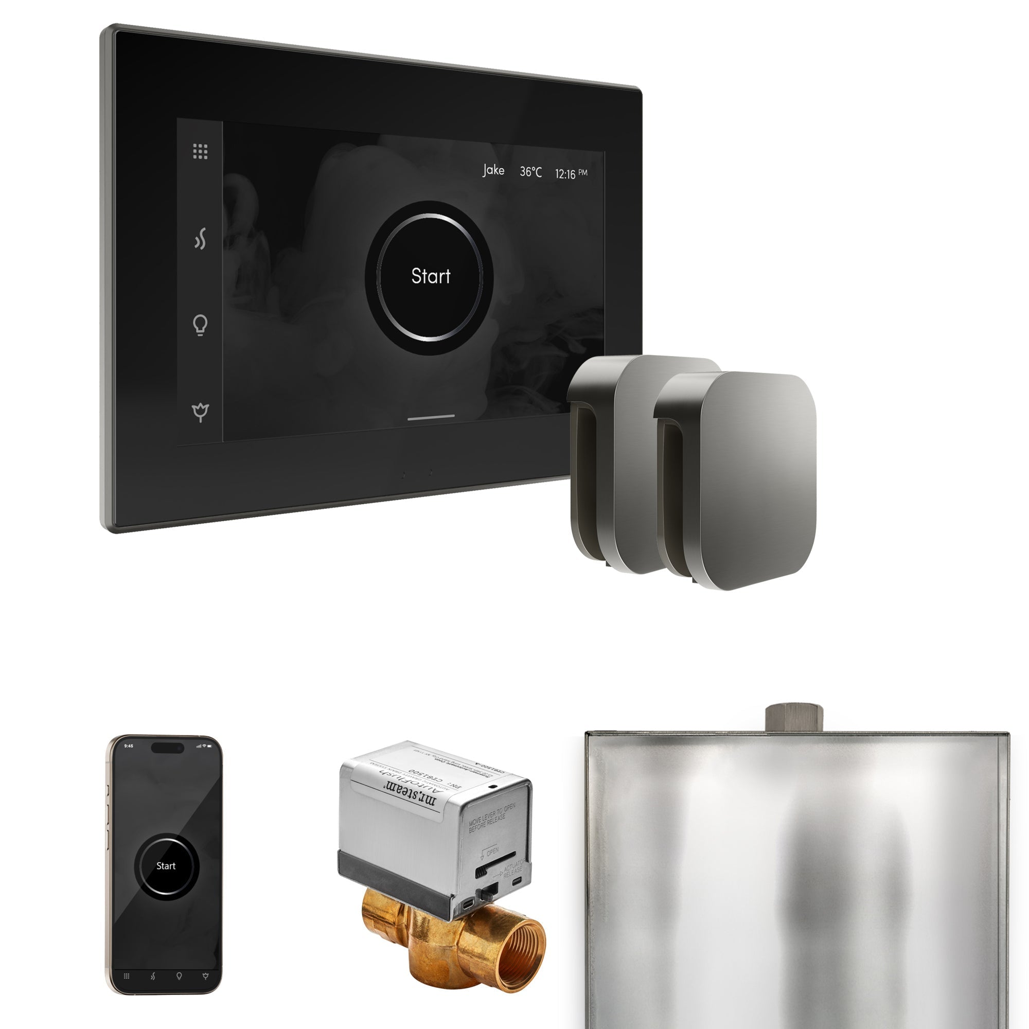 Mr. Steam XButler Max Steam Shower Control Package with iSteamX Control and Steamhead Mr. Steam