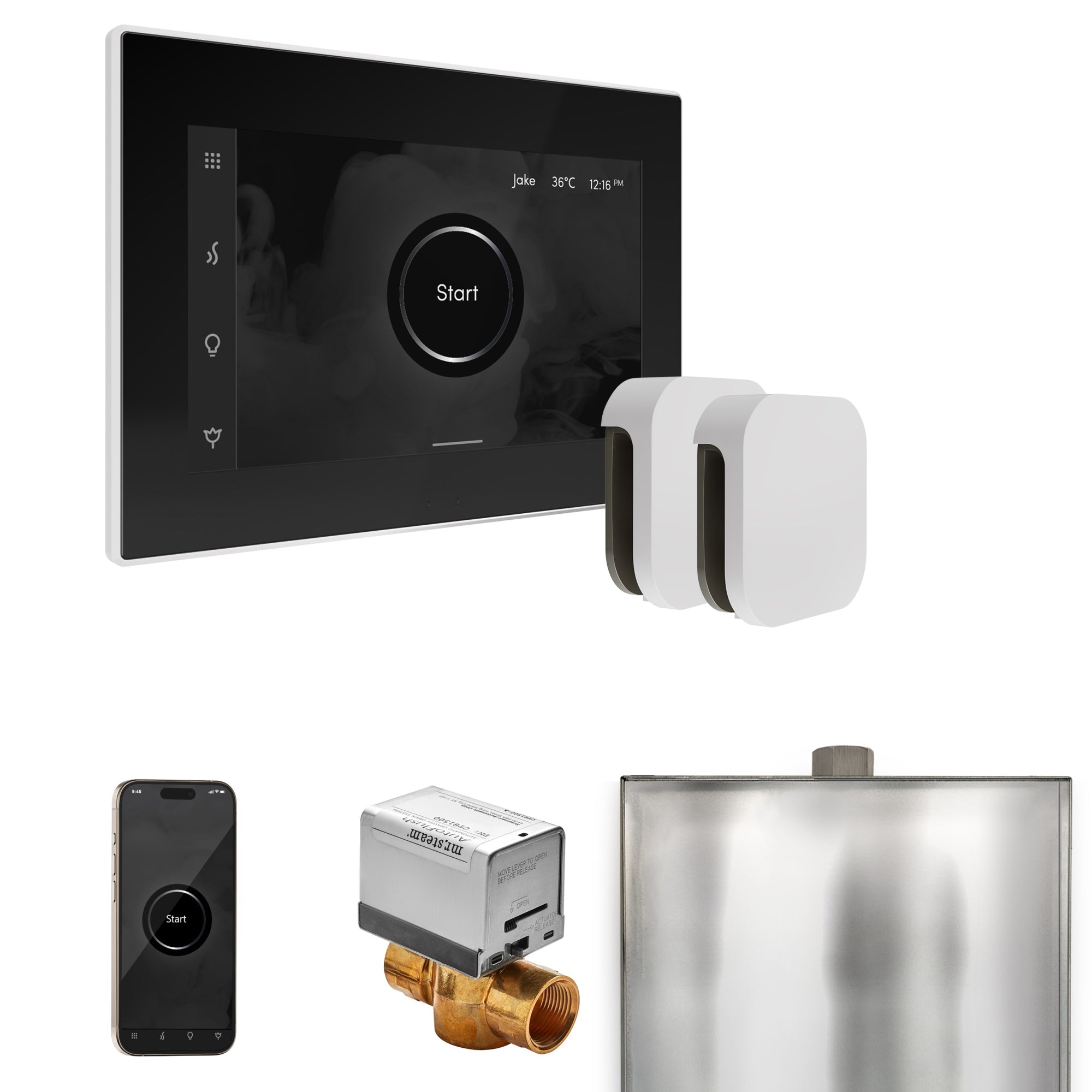 Mr. Steam XButler Max Steam Shower Control Package with iSteamX Control and Steamhead Mr. Steam