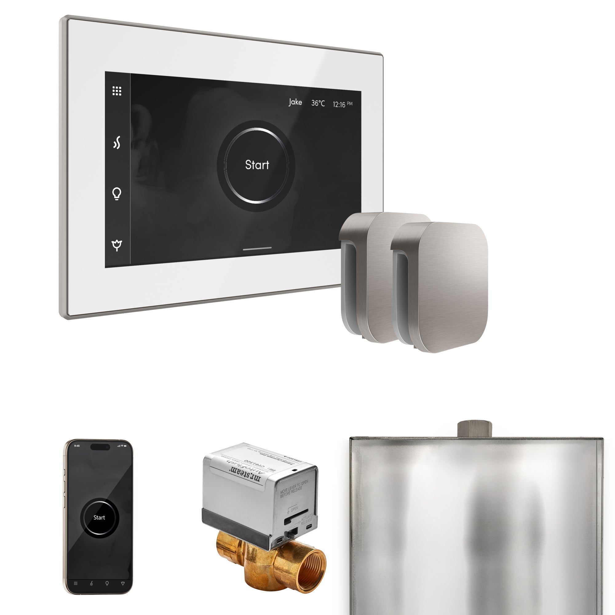 Mr. Steam XButler Max Steam Shower Control Package with iSteamX Control and Steamhead Mr. Steam
