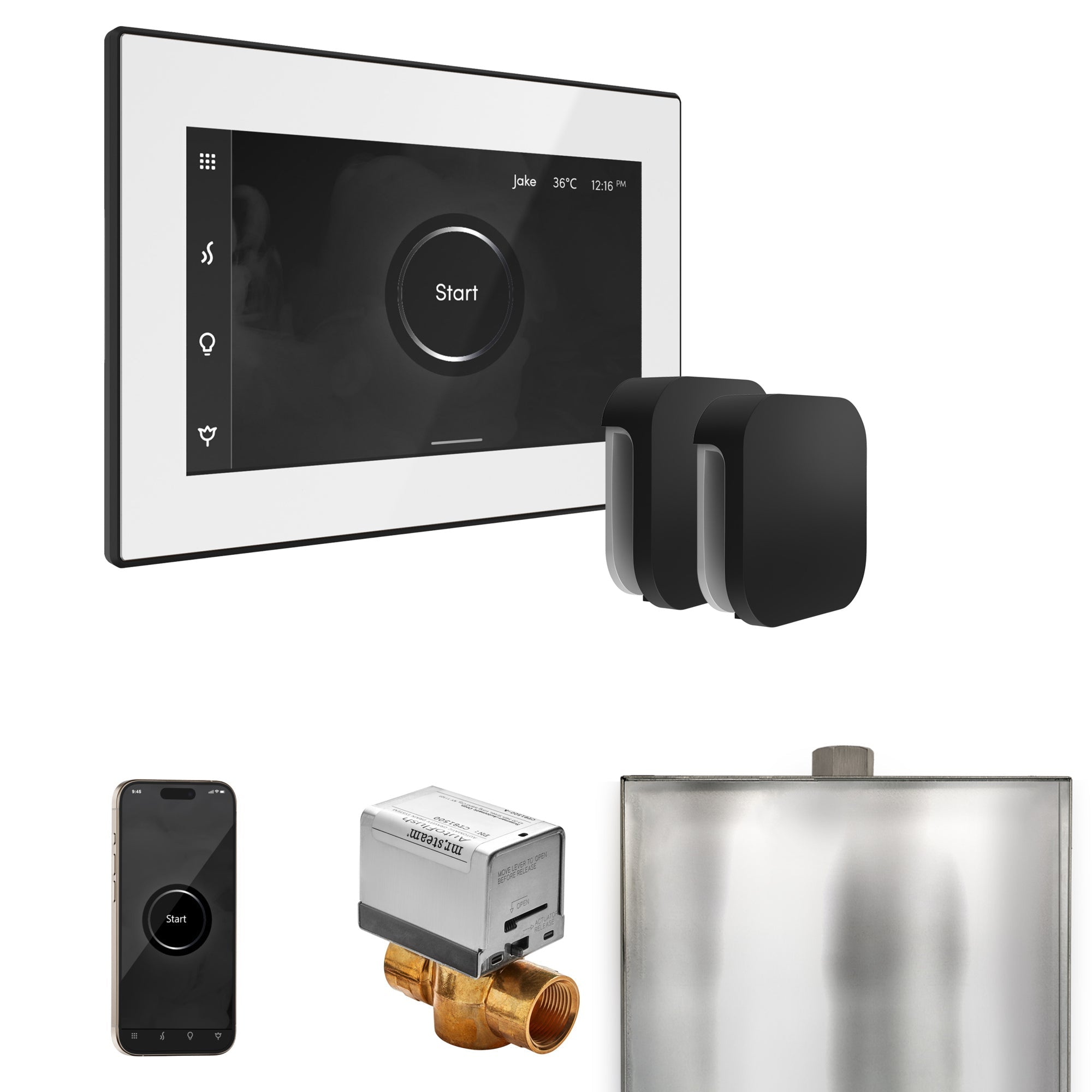 Mr. Steam XButler Max Steam Shower Control Package with iSteamX Control and Steamhead Mr. Steam