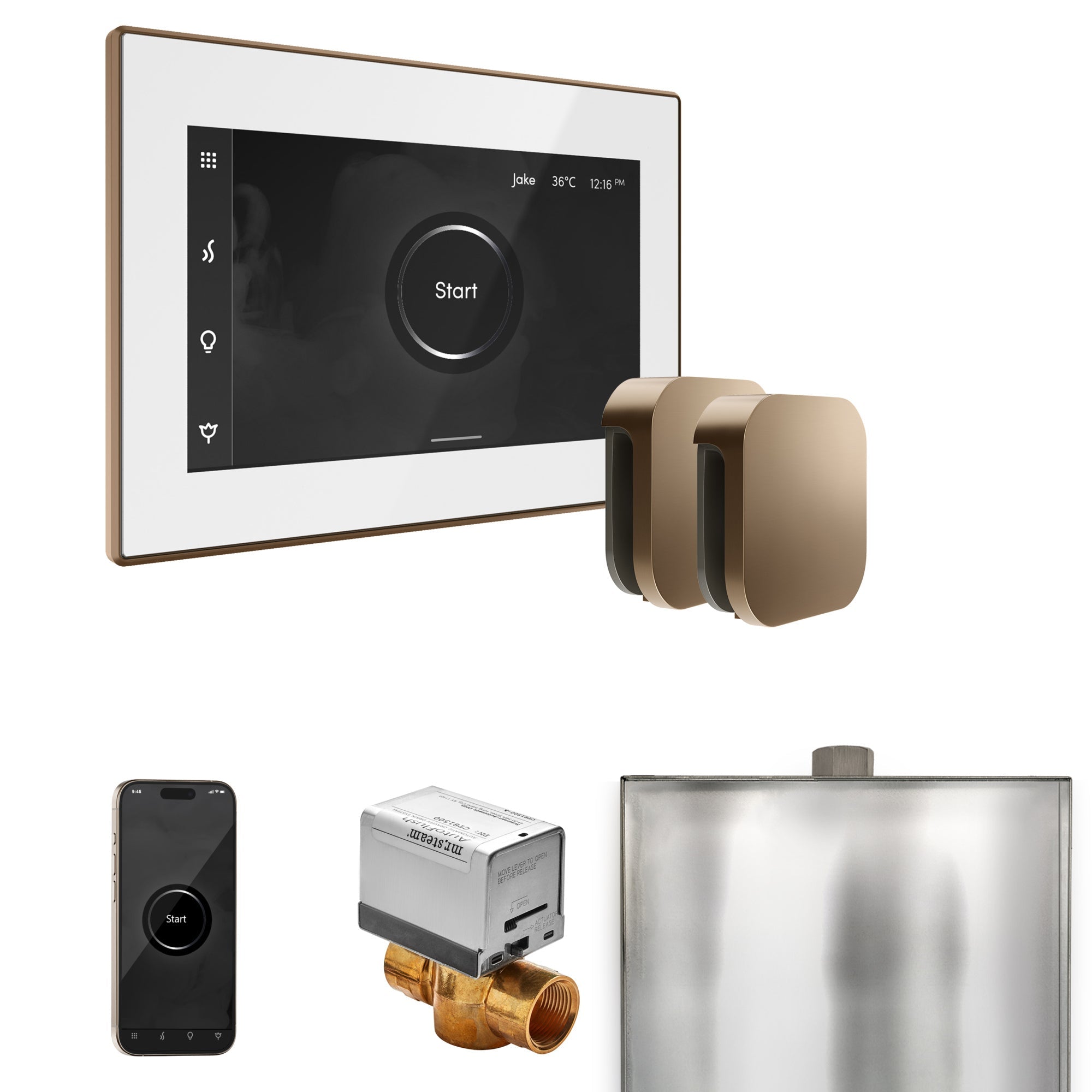 Mr. Steam XButler Max Steam Shower Control Package with iSteamX Control and Steamhead Mr. Steam
