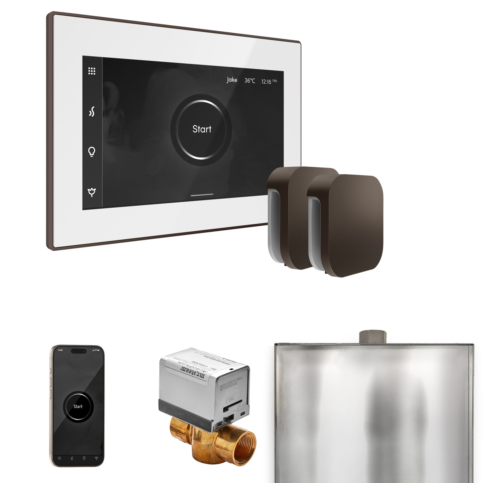 Mr. Steam XButler Max Steam Shower Control Package with iSteamX Control and Steamhead Mr. Steam