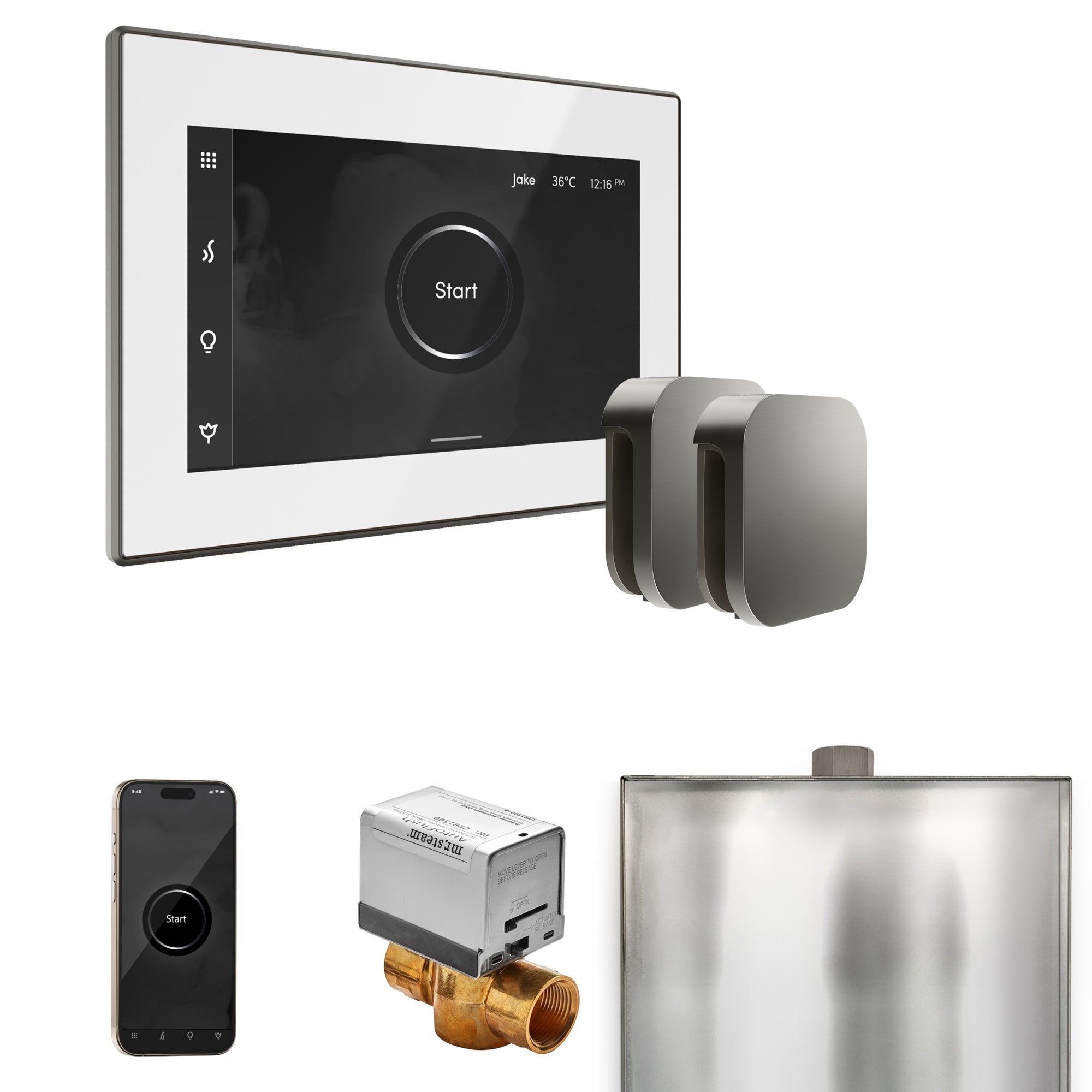 Mr. Steam XButler Max Steam Shower Control Package with iSteamX Control and Steamhead Mr. Steam